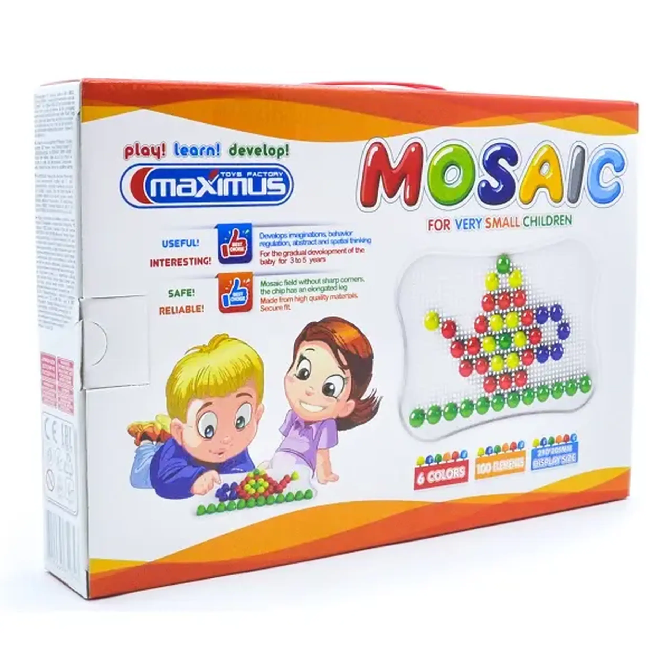 Set de joc „Mozaică pentru micuți” 100 elem.