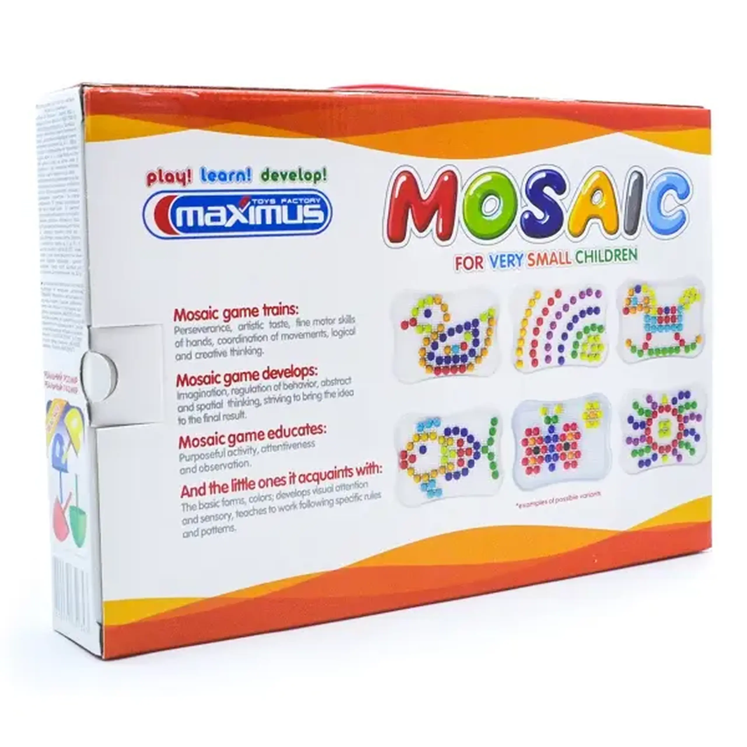 Set de joc „Mozaică pentru micuți” 100 elem.