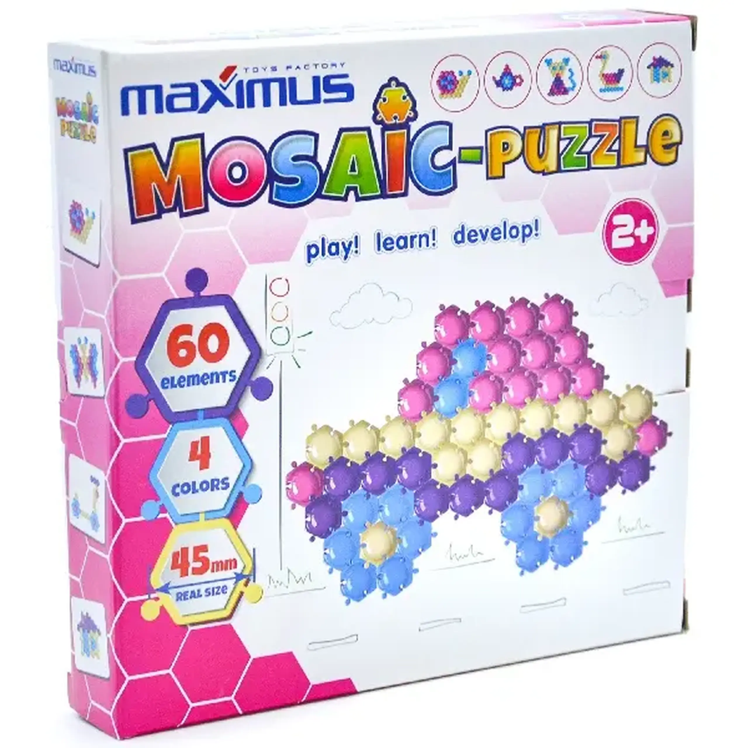 Set de joc „Mozaică-puzzle” 60 elem.