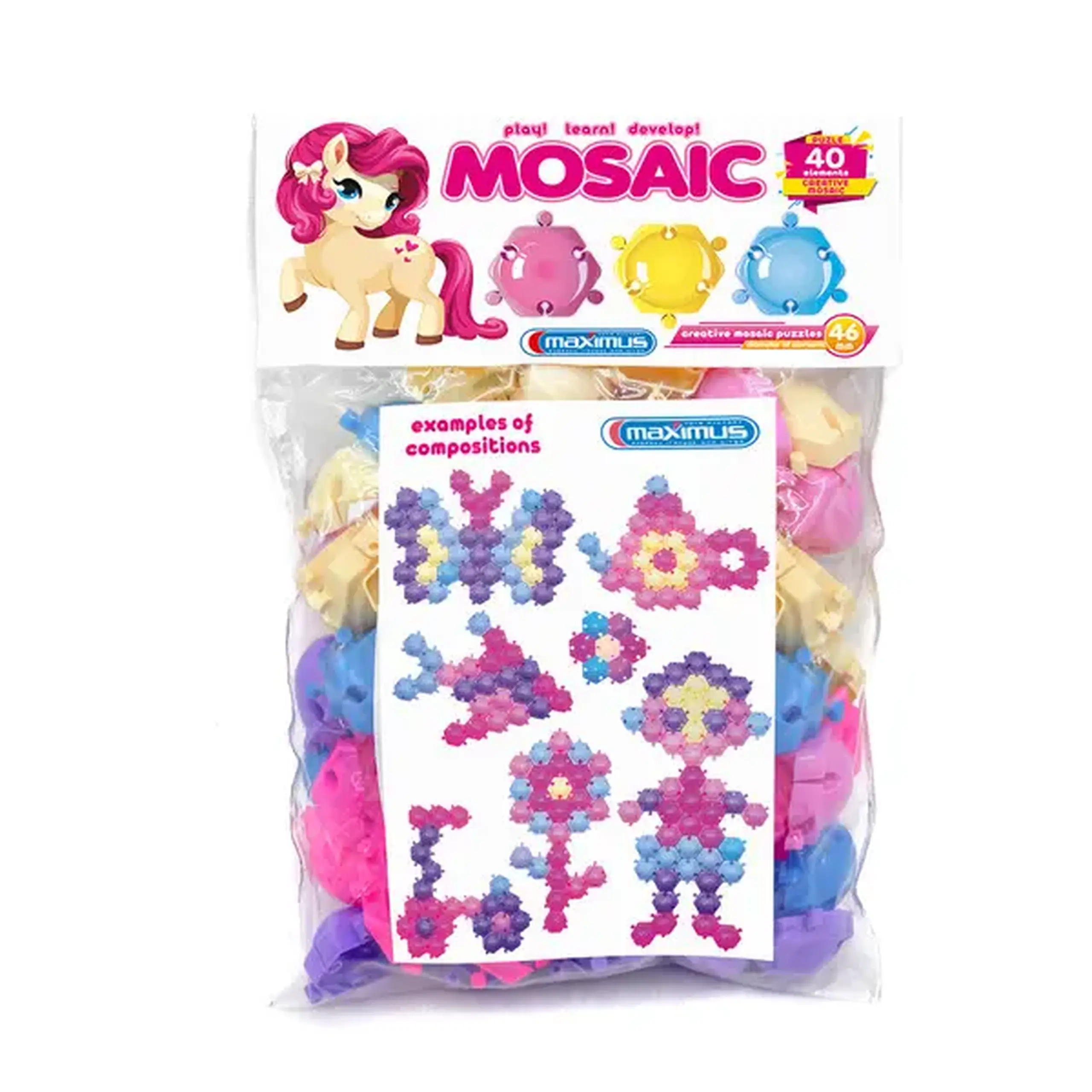 Set de joc „Mozaică-puzzle” 40 elem.