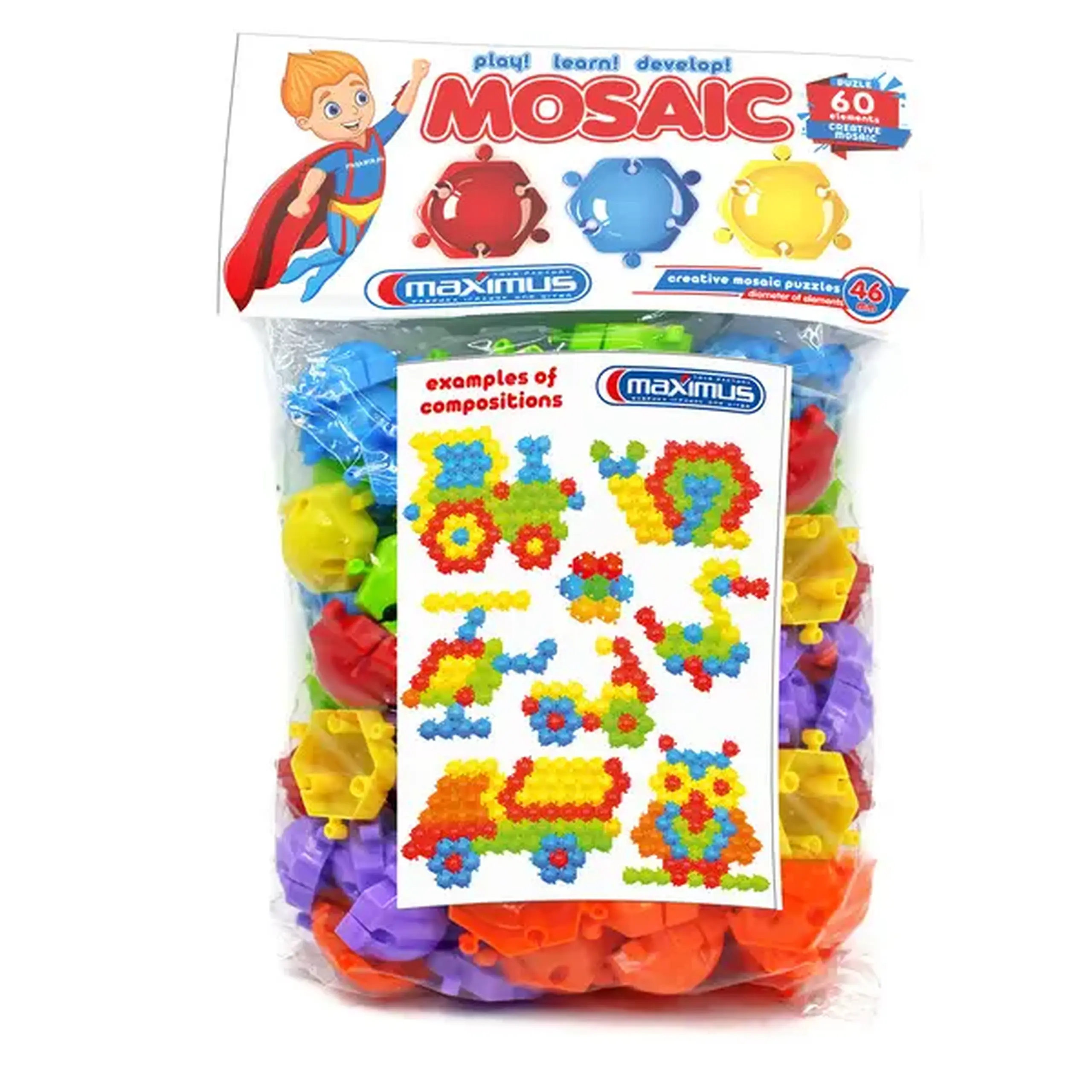 Set de joc „Mozaică-puzzle” 60 elem.