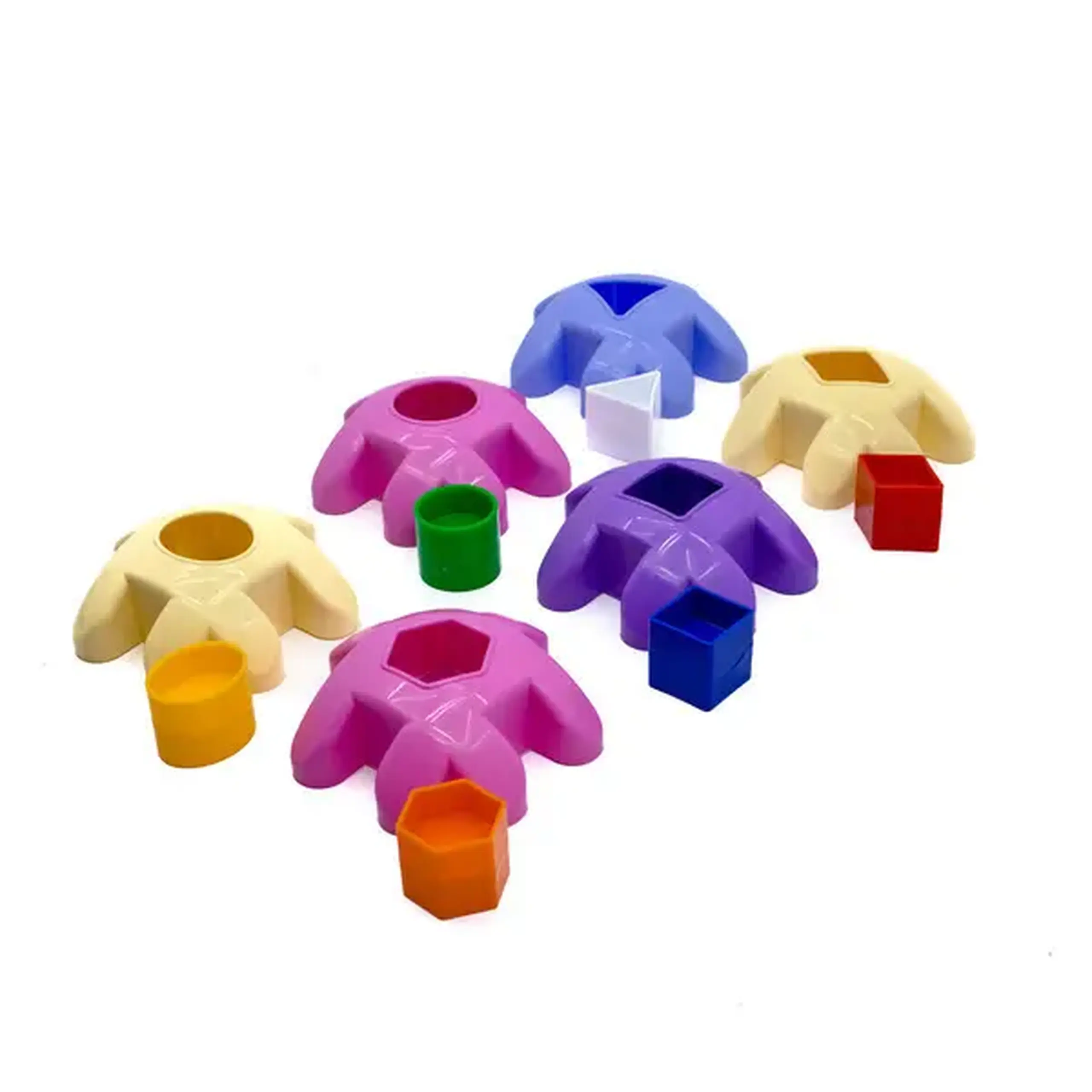Jucărie-sorter "Sfera 3D roz" 12 elem.