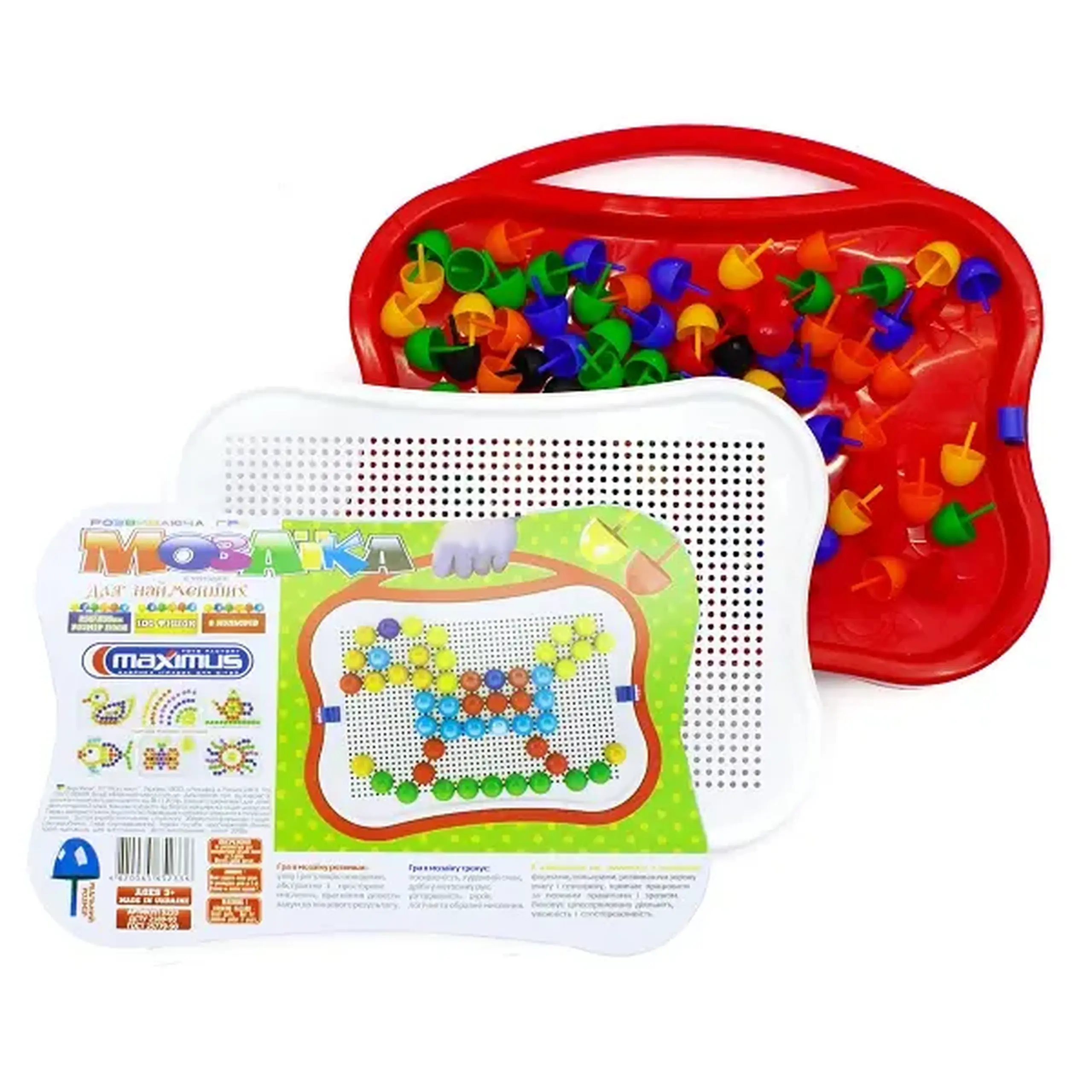 Set de joc în valiză "Mozaic pentru cei mici" 100 de piese.