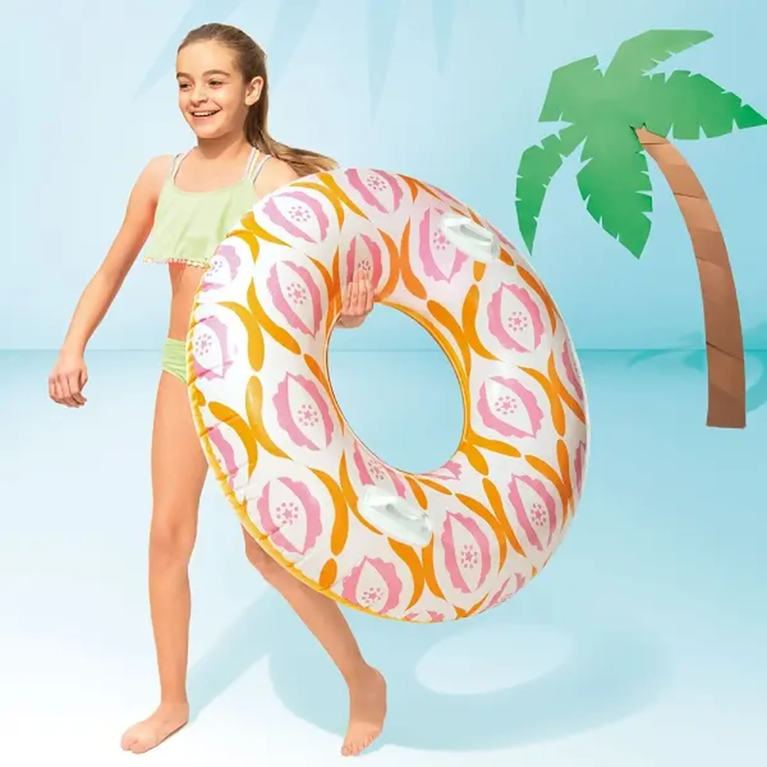 INTEX Cerc gonflabil “Infinit” D 91 cm cu mânere, până la 60kg, 9+