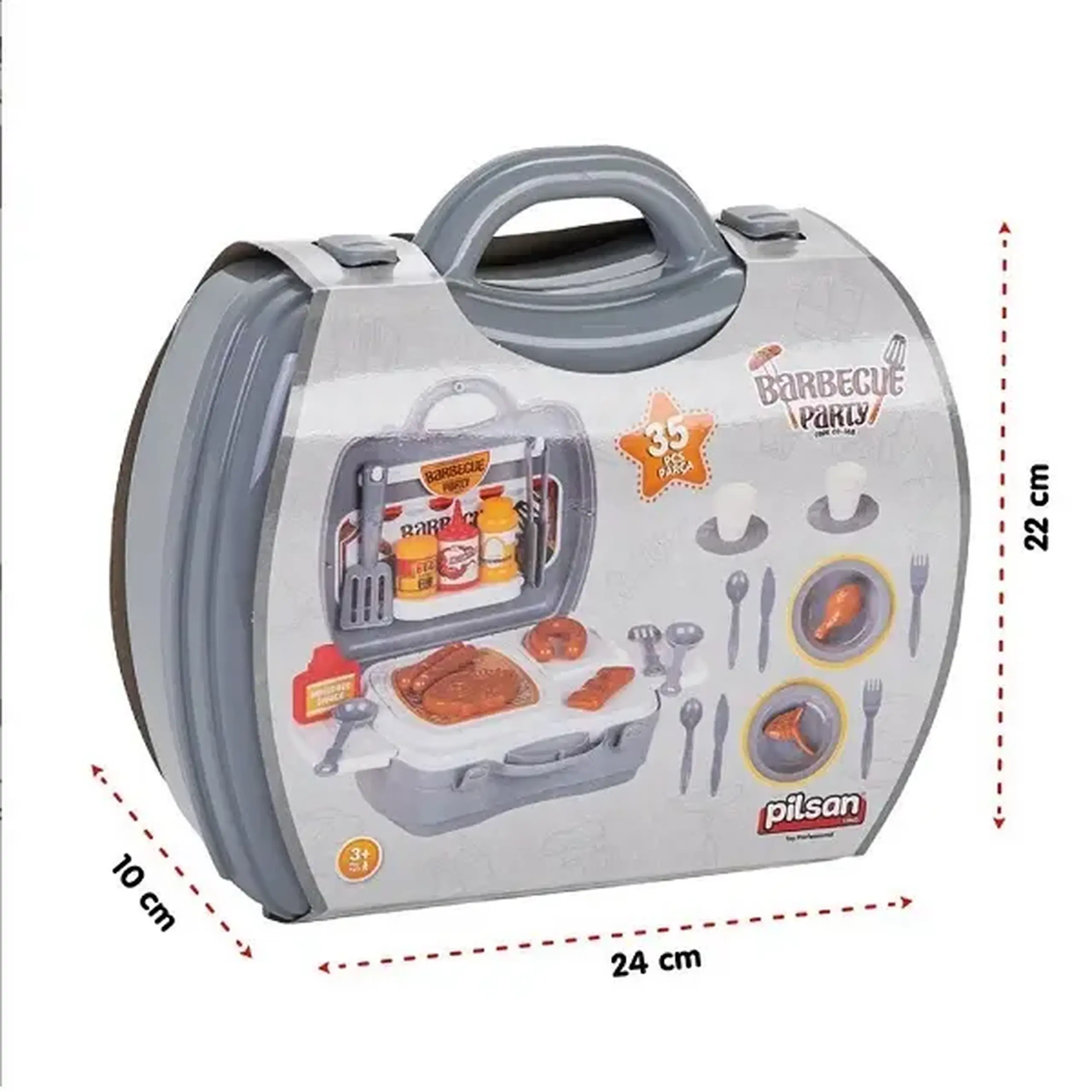 Set gratăr cu geantă și accesorii (35 elem.)