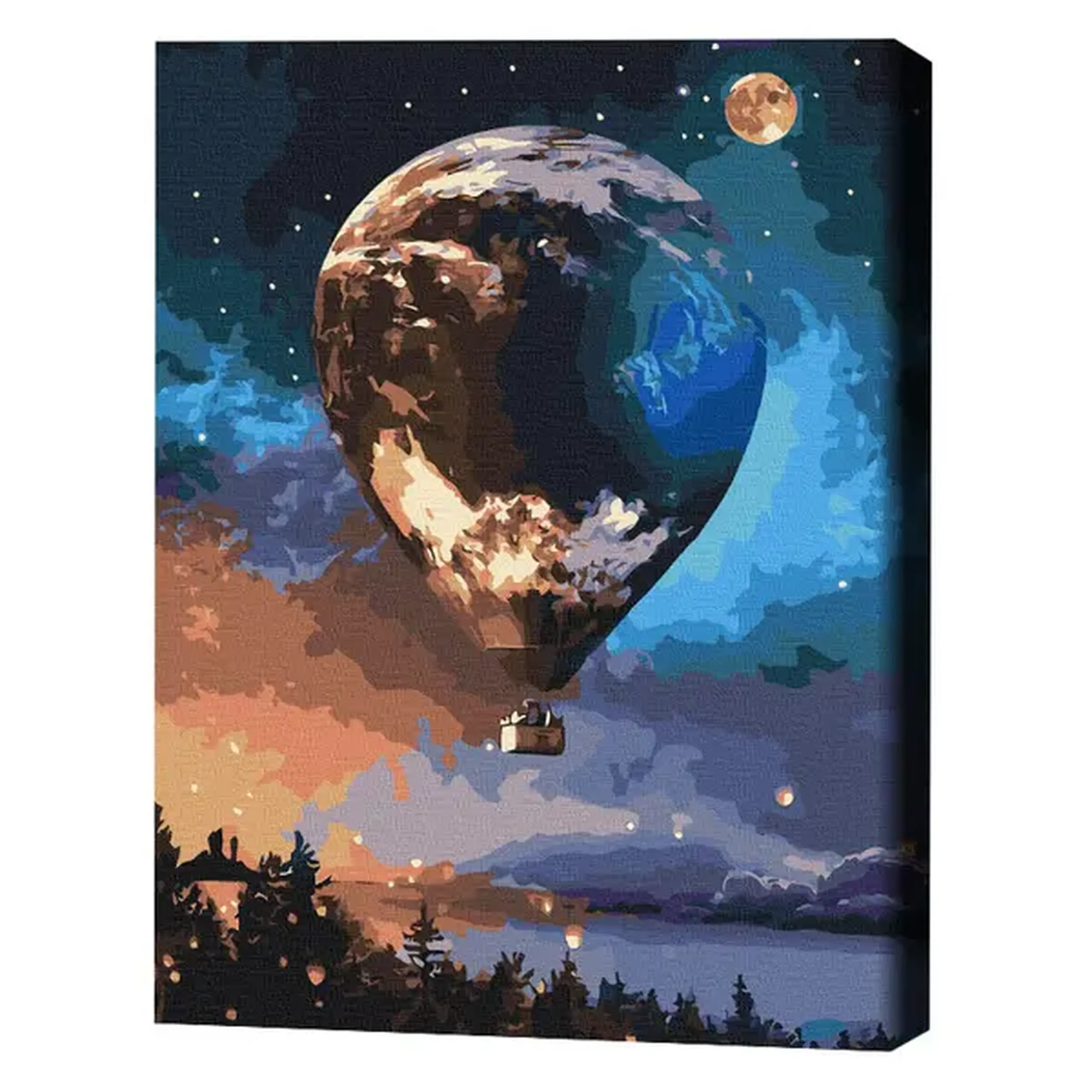 Pictură pe numere 40x50 cm (fără cutie) – Balon stelar