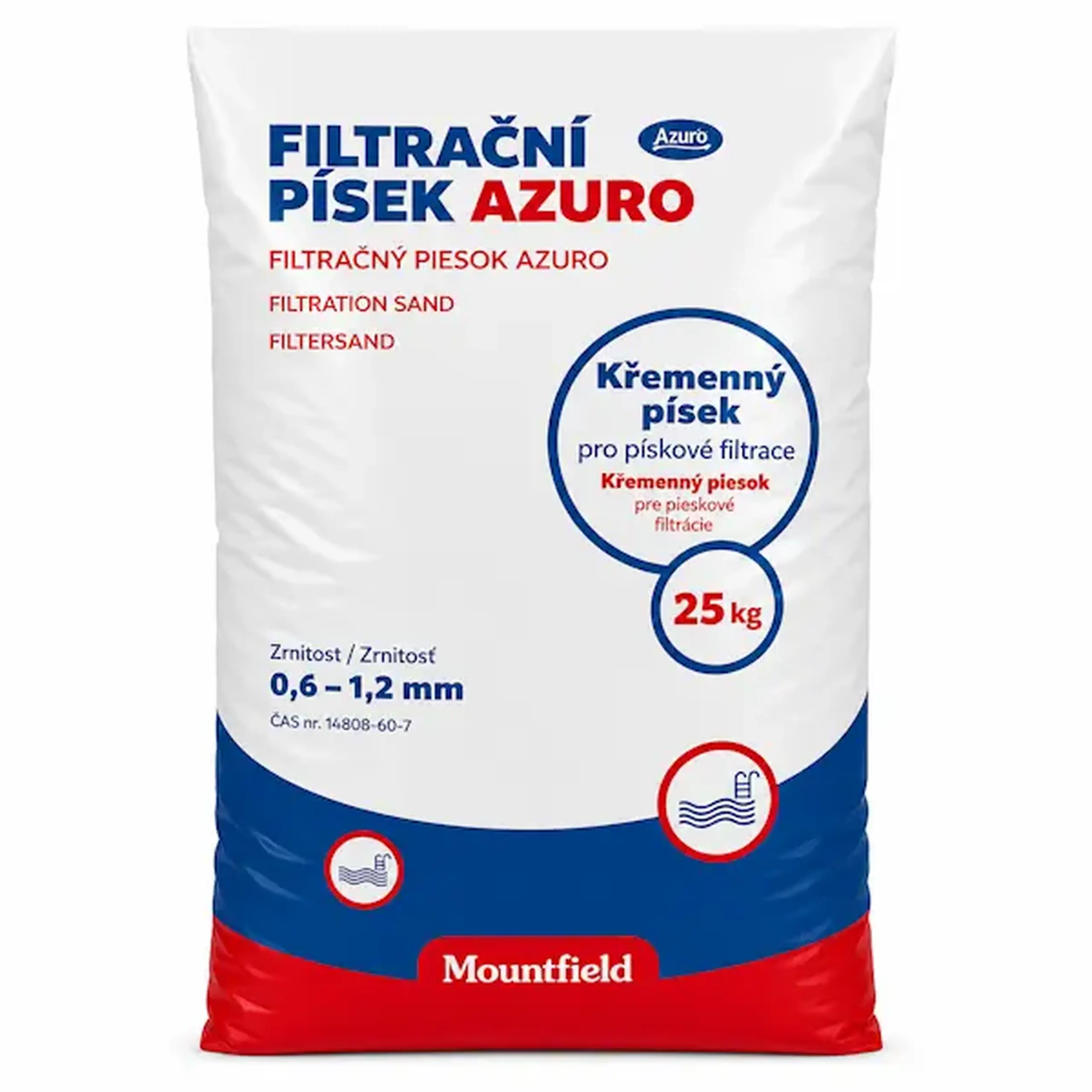 Nisip Quarz Mountfield, fracția 0,6-1,2 mm, sac 25 kg