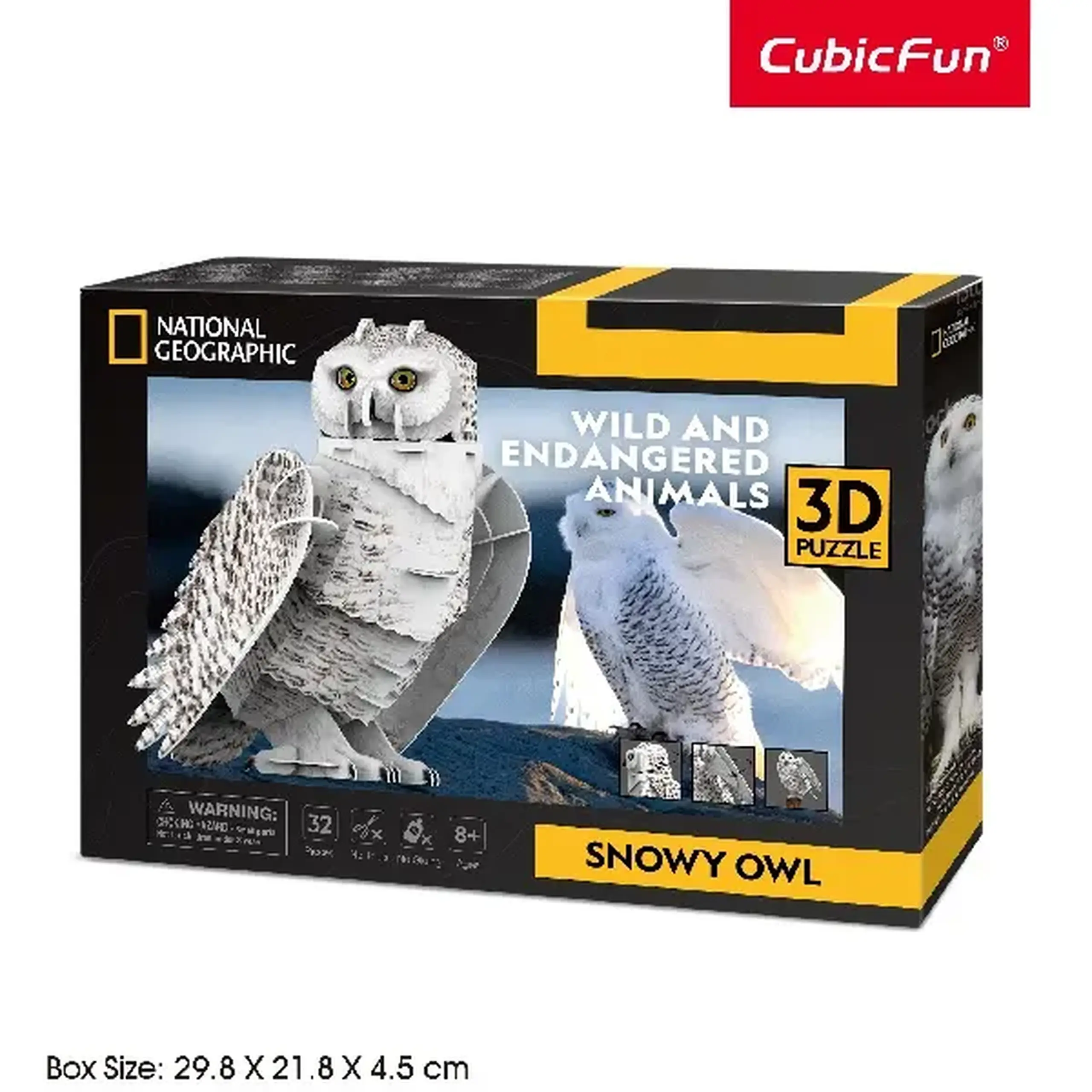 3D puzzle Bufniță arctică, ? elemente