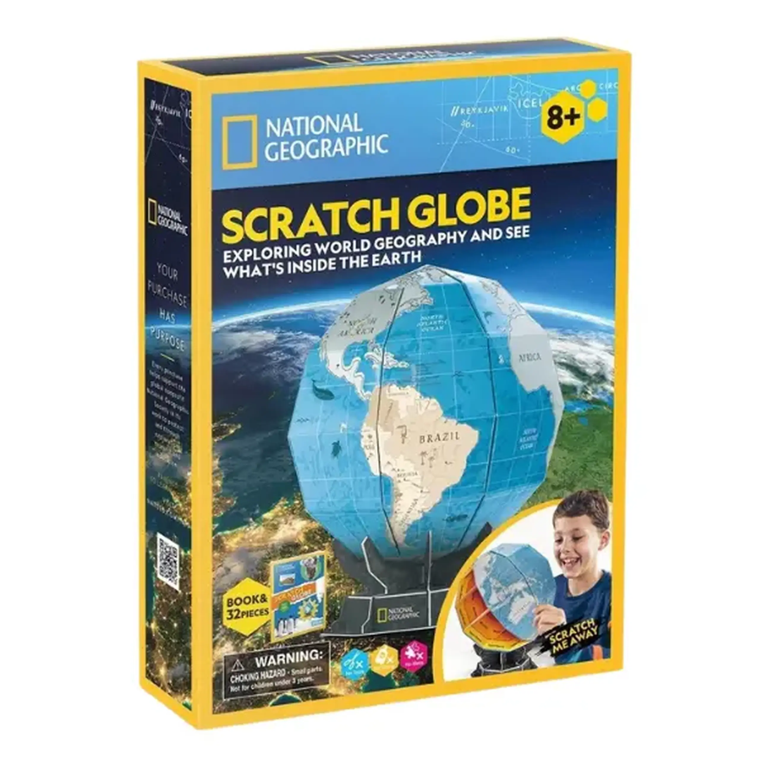 STEM Series 3D puzzle "Glob pământesc" - studiem geografia lumii, 31 elem.