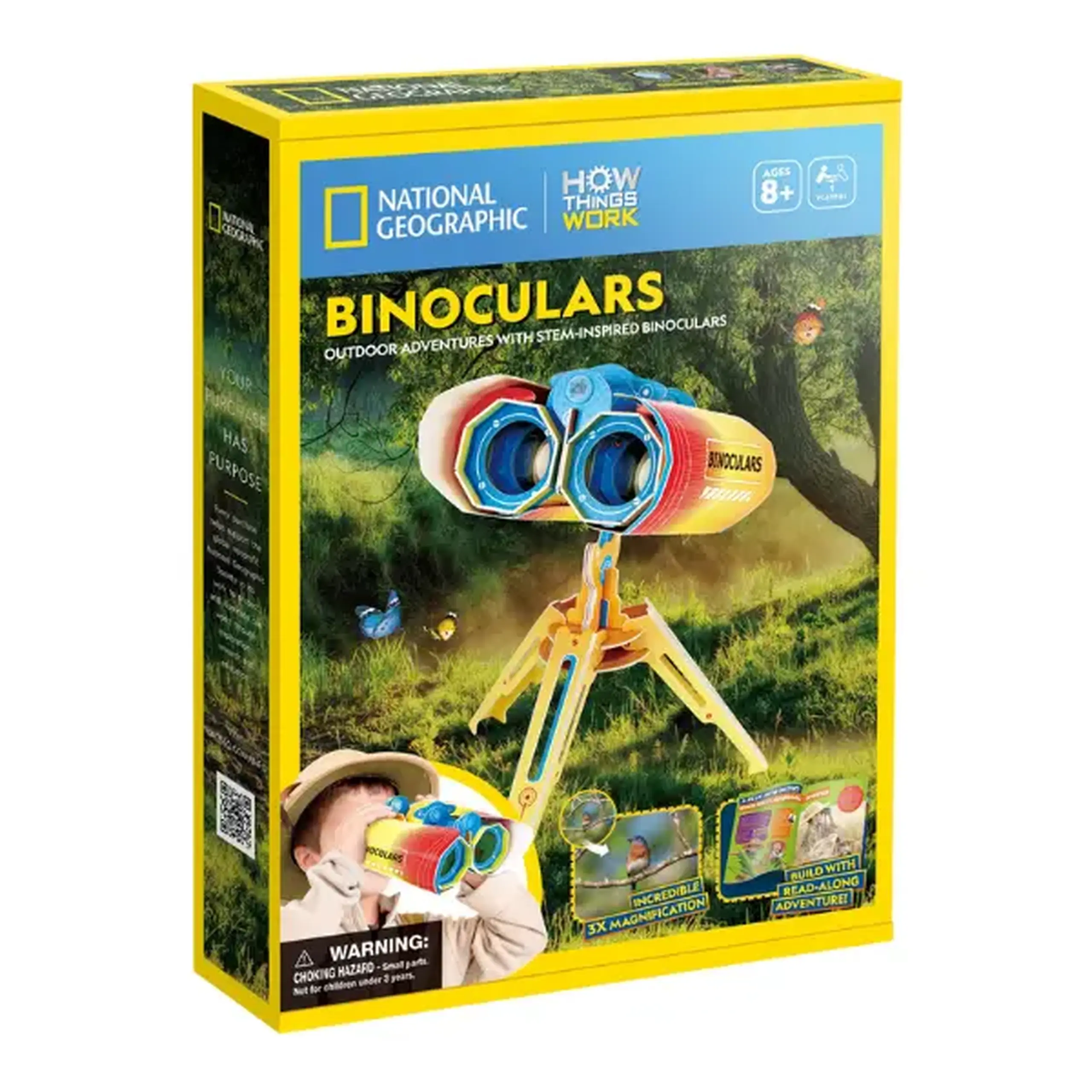 STEM Series 3D puzzle "Binoclu" - studiem principiile de focalizare și mărire, 49 elem.