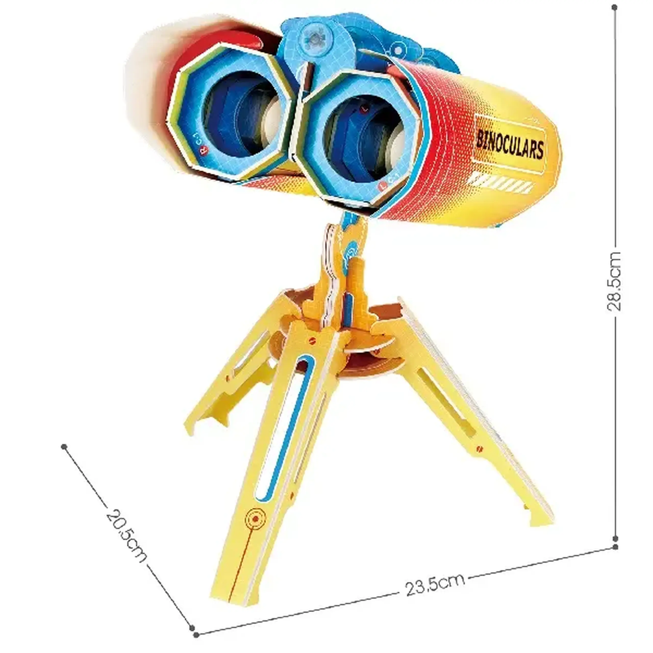 STEM Series 3D puzzle "Binoclu" - studiem principiile de focalizare și mărire, 49 elem.