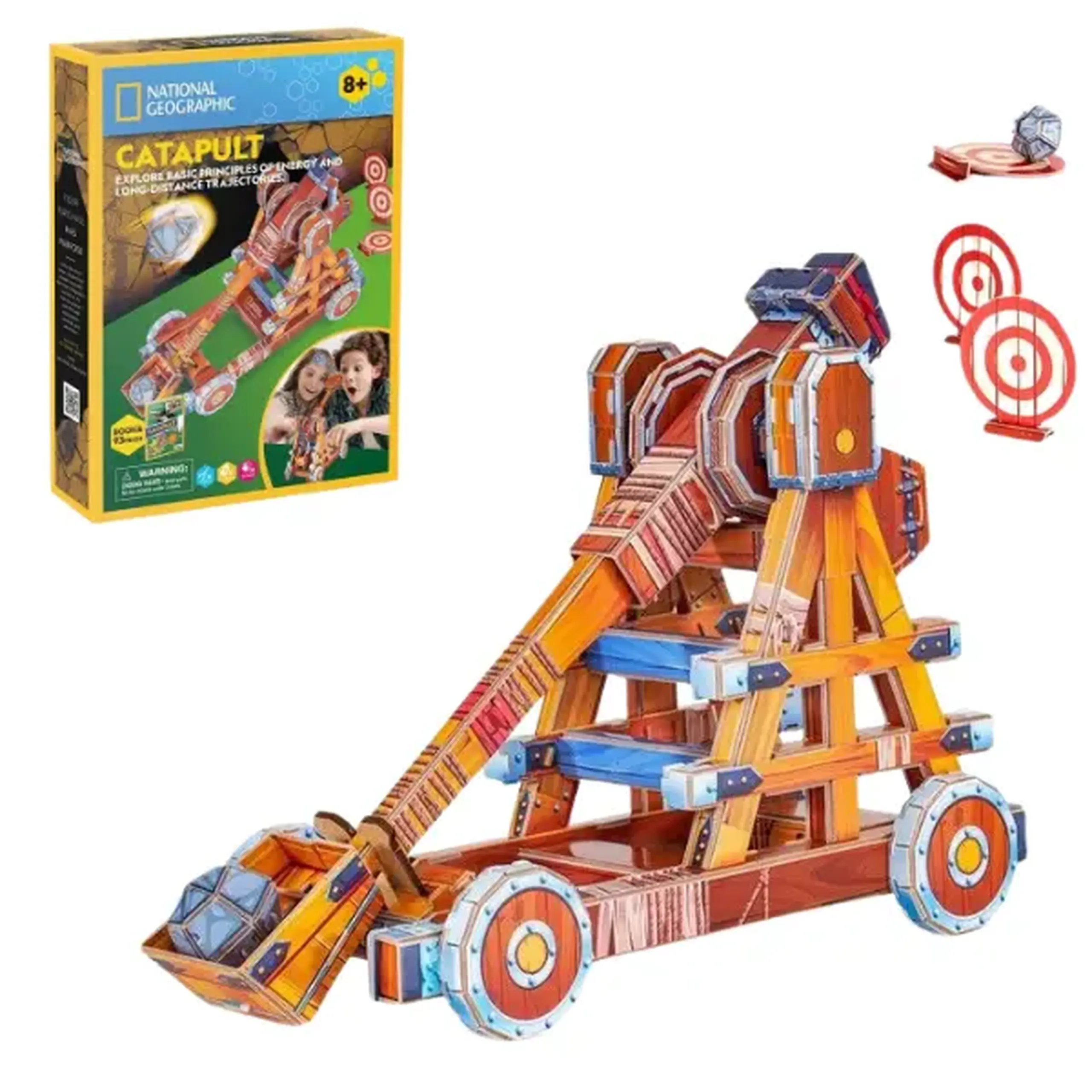 STEM Series 3D puzzle "Catapulta" — studiem traiectoria zborului, 93 elem.
