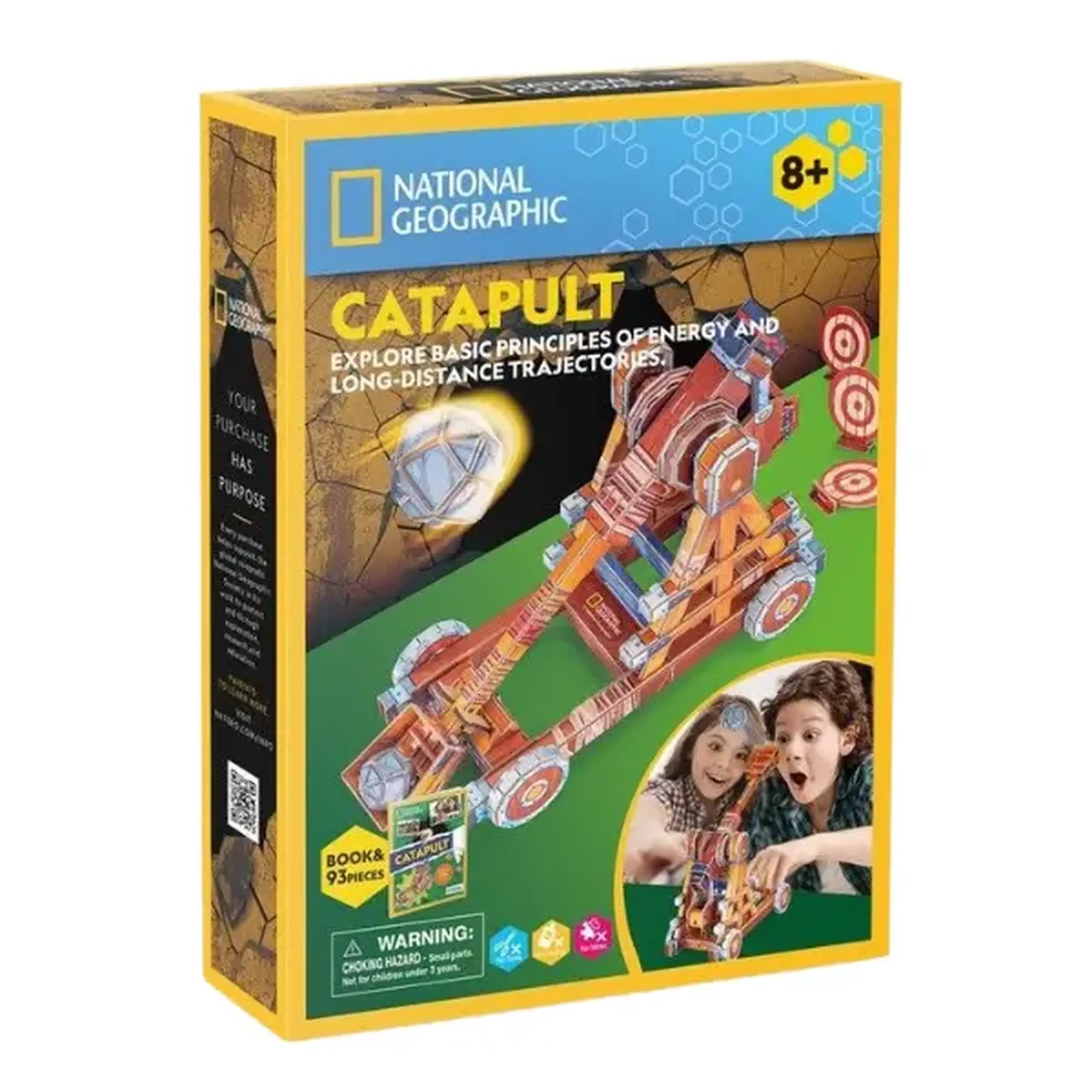 STEM Series 3D puzzle "Catapulta" — studiem traiectoria zborului, 93 elem.