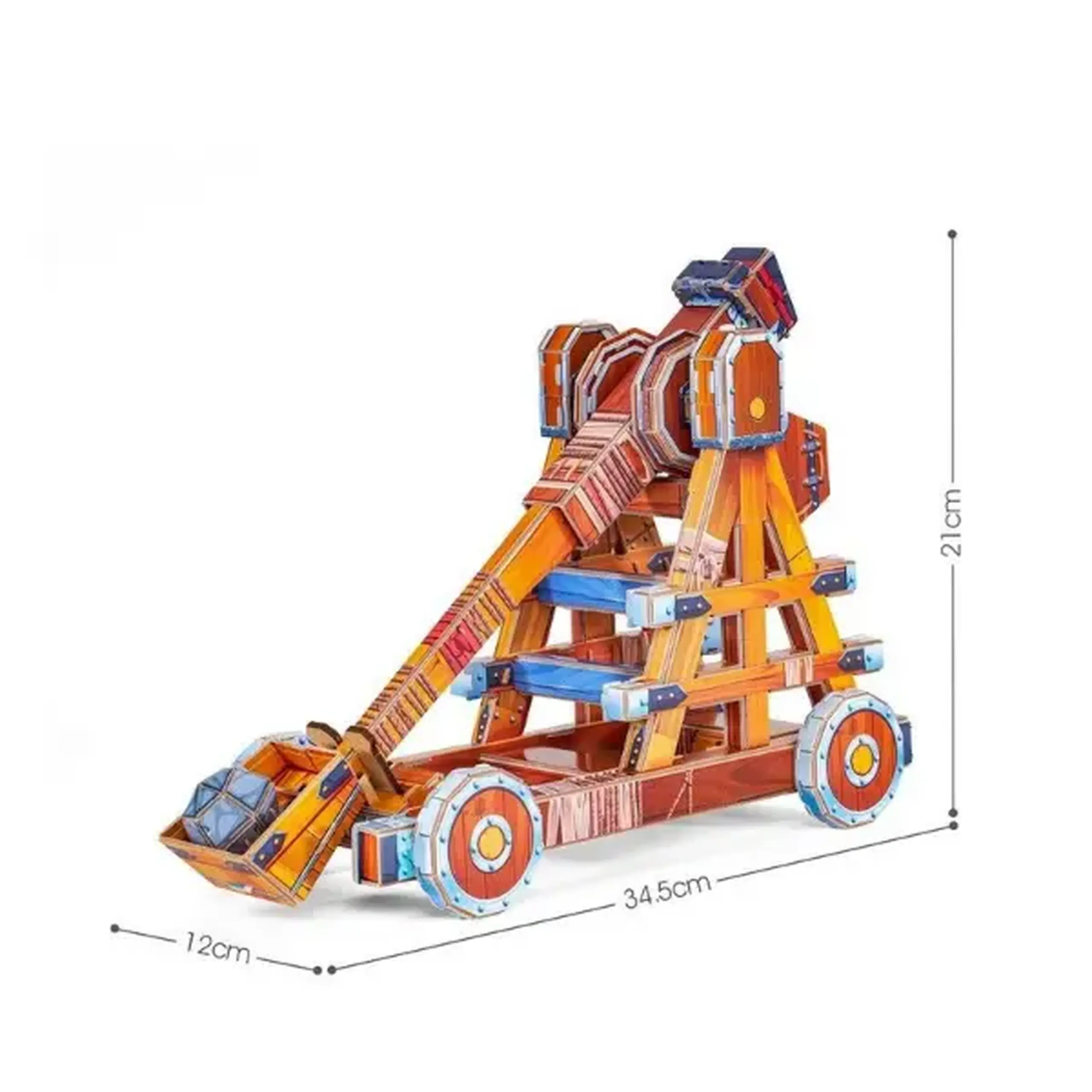 STEM Series 3D puzzle "Catapulta" — studiem traiectoria zborului, 93 elem.