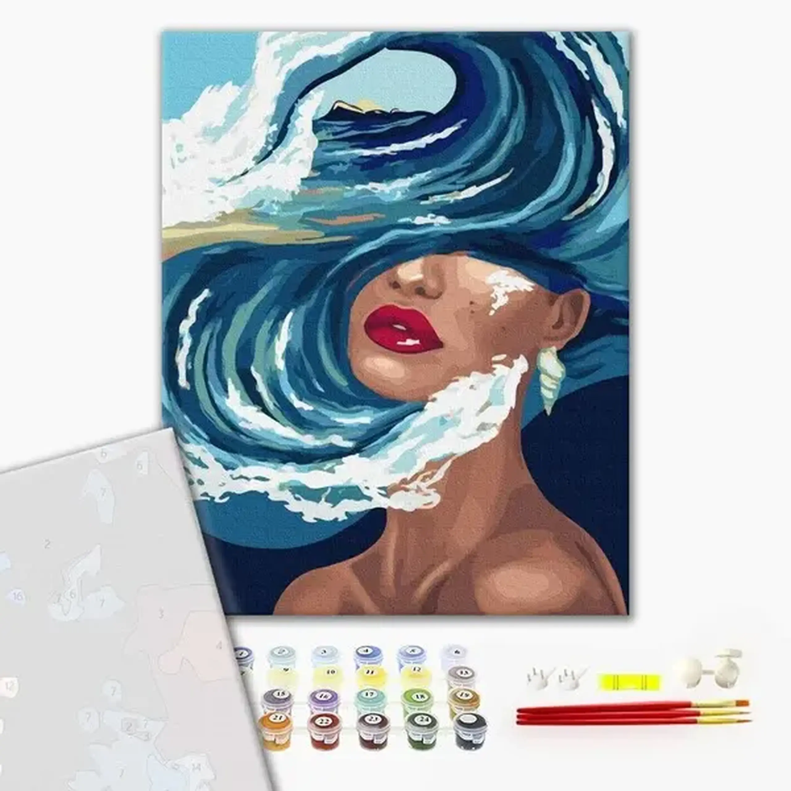 Pictură pe numere 40*50 сm (fără cutie) PREMIUM – Ocean de gânduri
