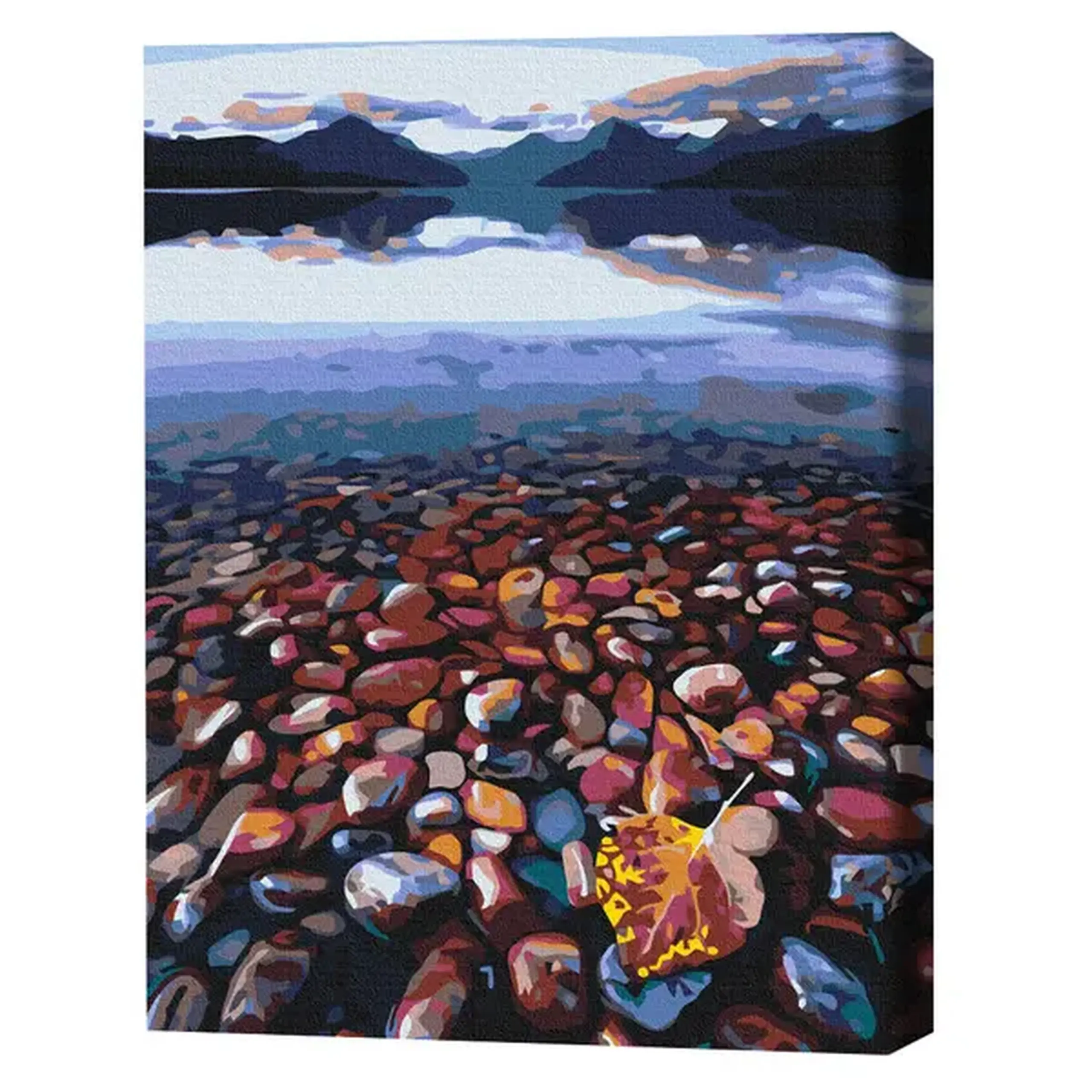 Pictură pe numere 40*50 сm (fără cutie) PREMIUM – Coasta stâncoasă