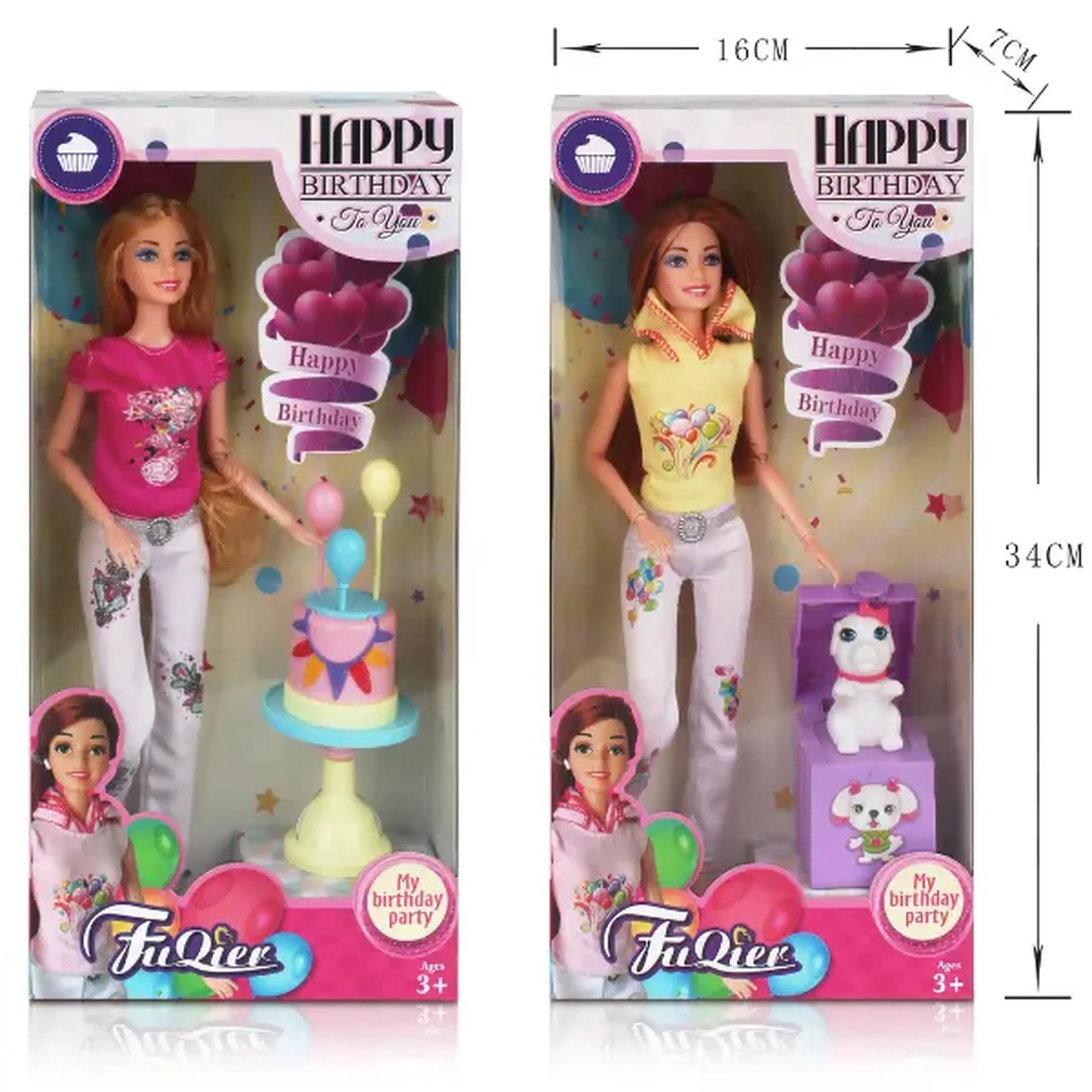 Set de joc "Felicitare de Zi de Naștere", 30 cm, 2 modele