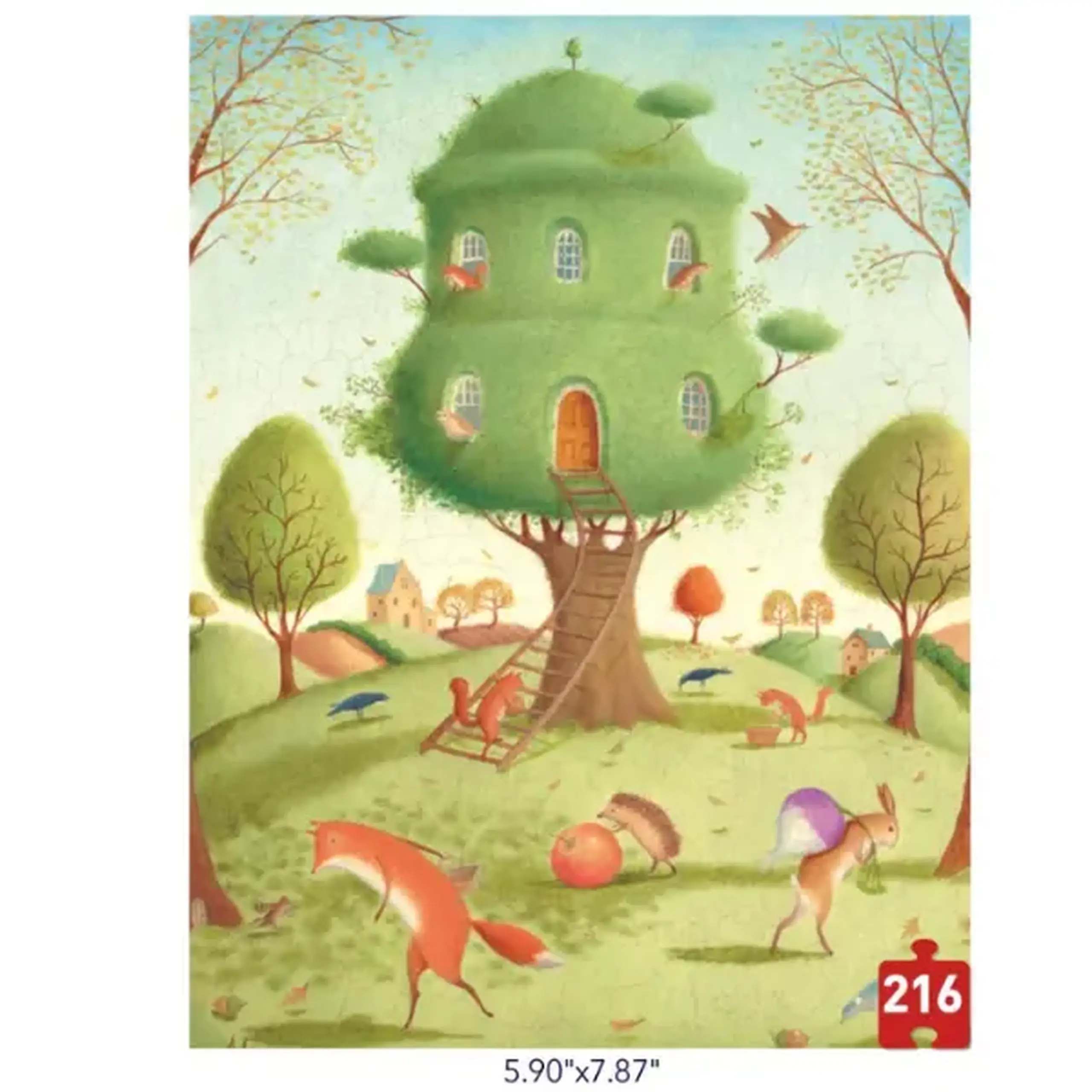 Puzzle „Vecini ocupați”, serie de buzunar, 216 elem.