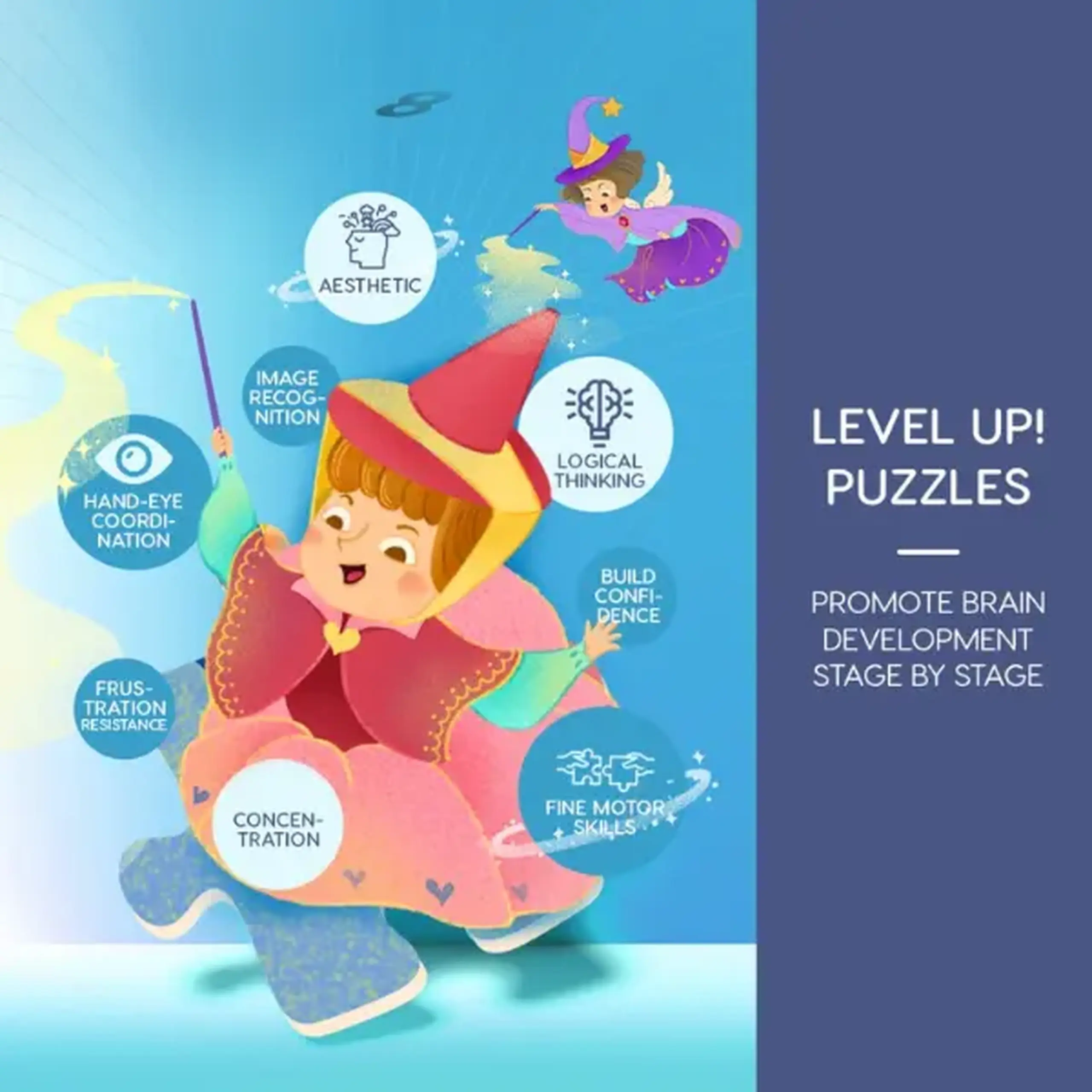 Seria de puzzle-uri „Mama și copilul”, 4 în 1, nivelul 2