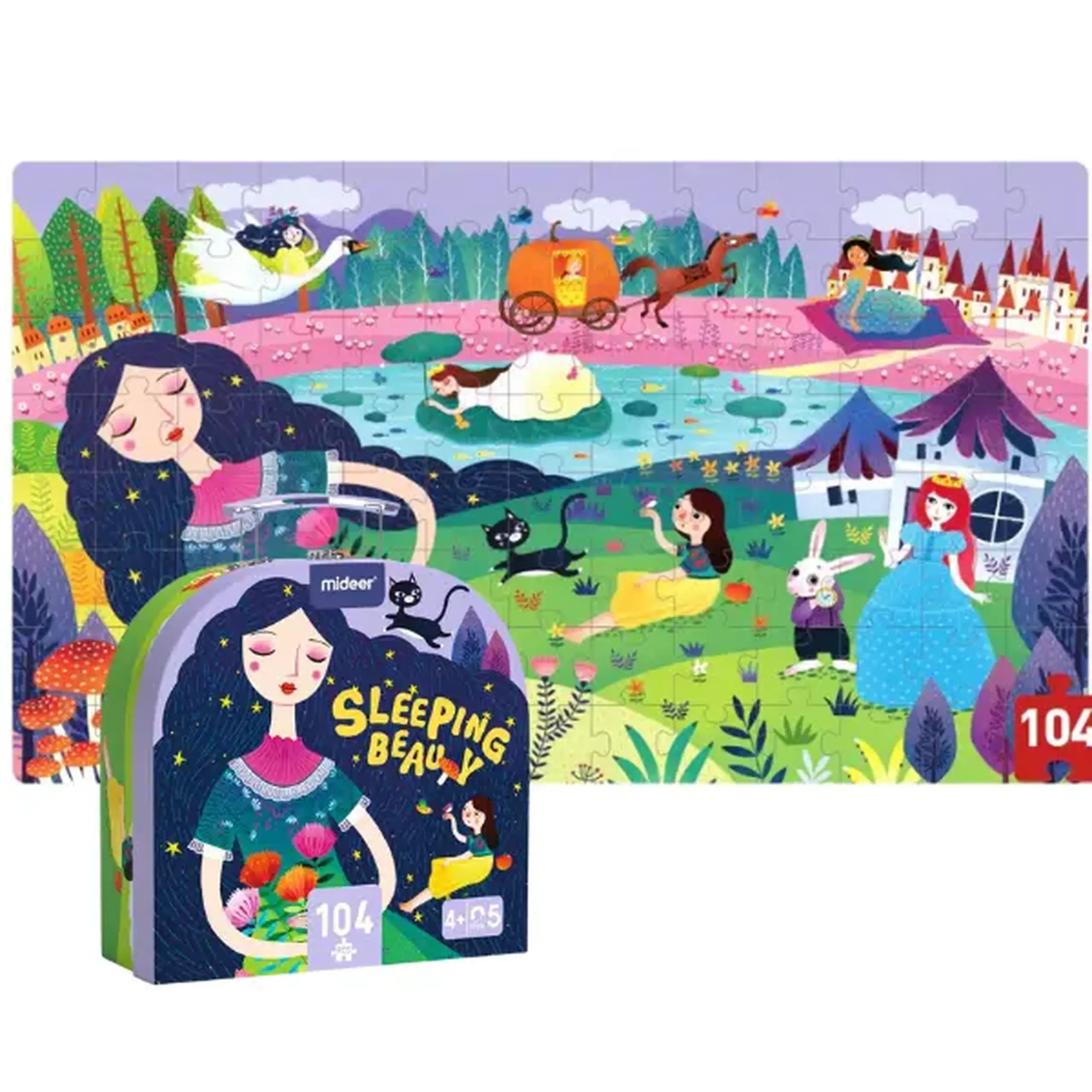 Puzzle în valiză „Frumoasa adormită", 104 elem.