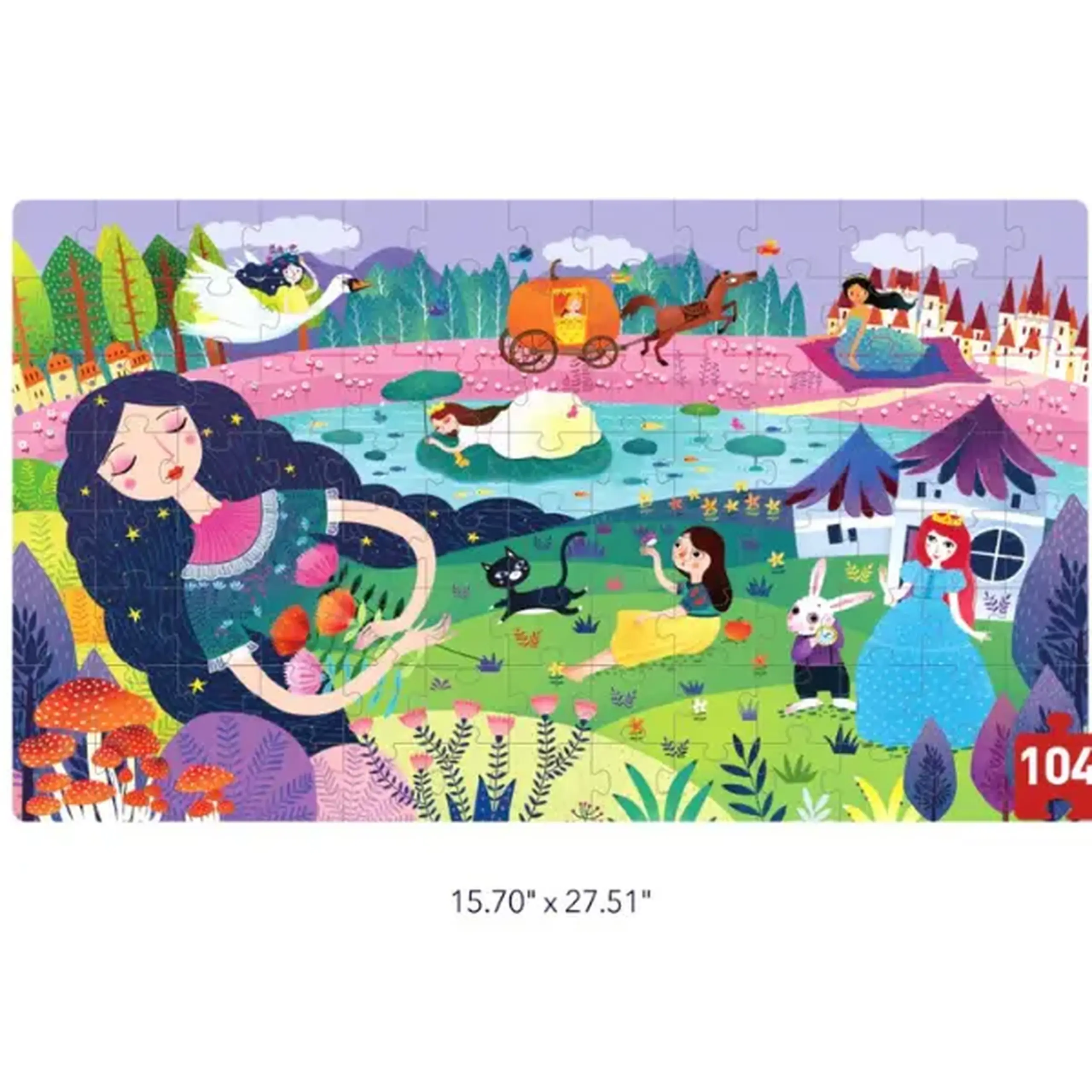 Puzzle în valiză „Frumoasa adormită", 104 elem.