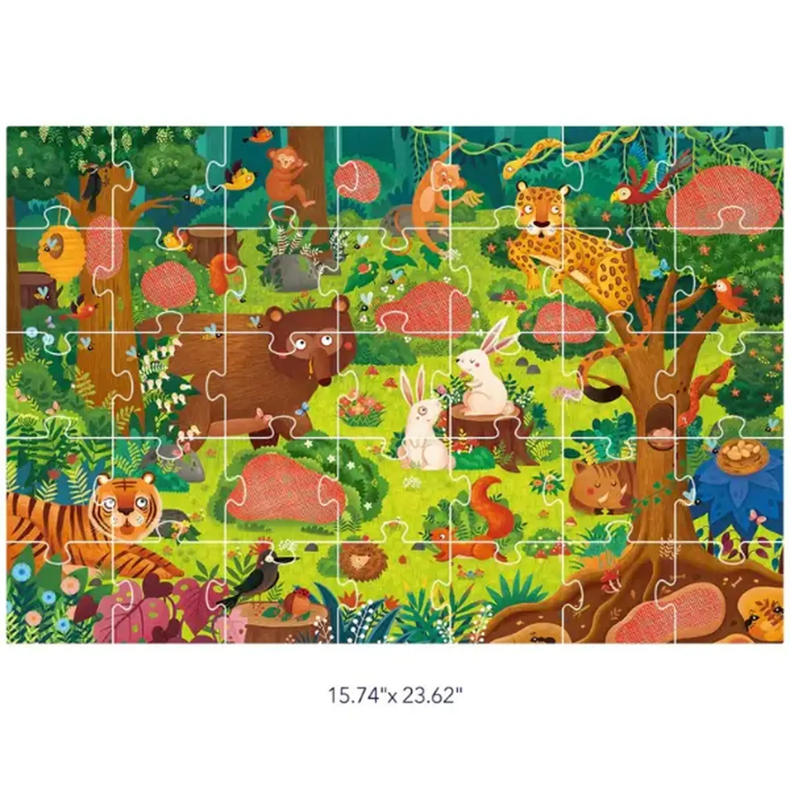 Puzzle cu taine „Pădurea”, 35 elem.