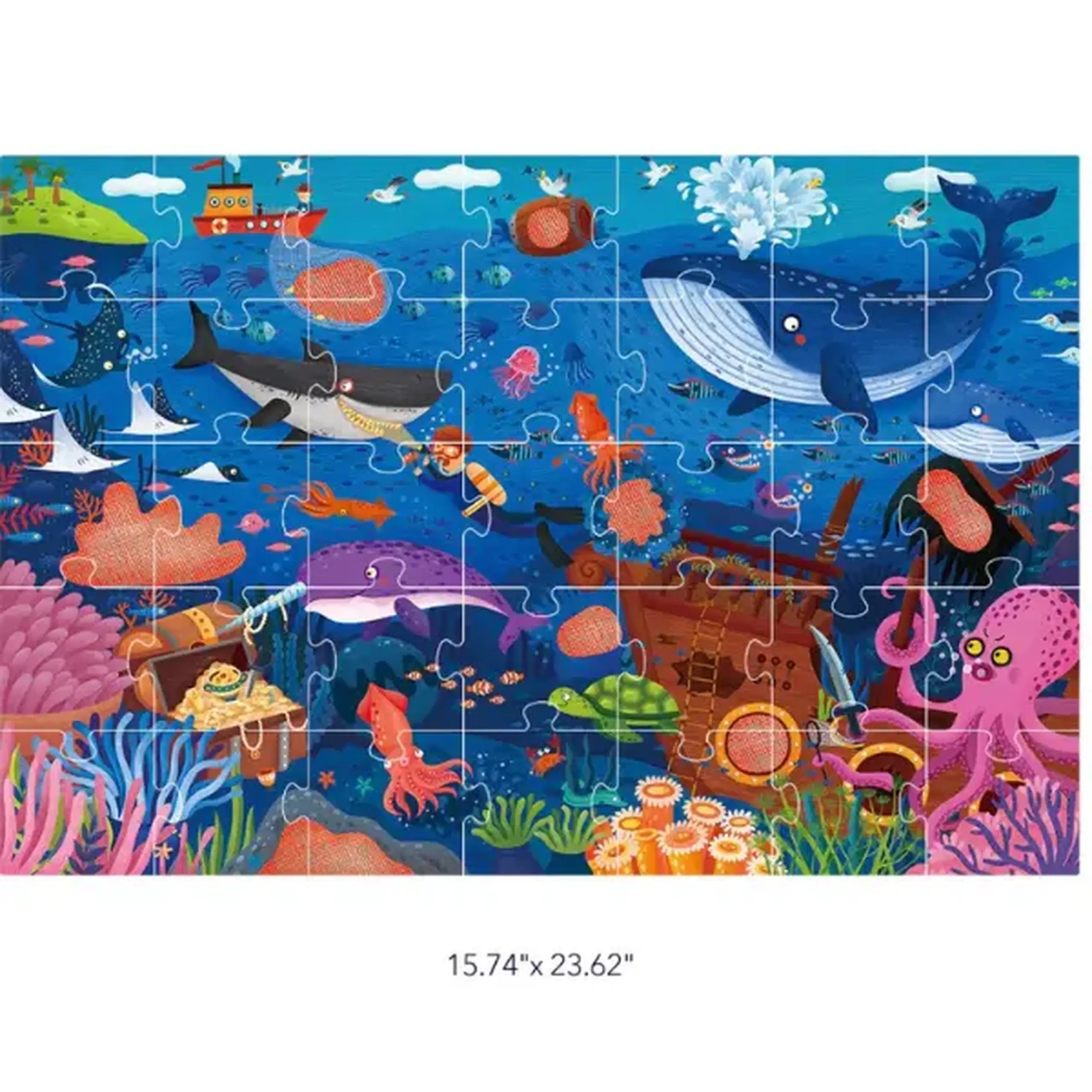 Puzzle cu taine „Oceanul”, 35 elem.