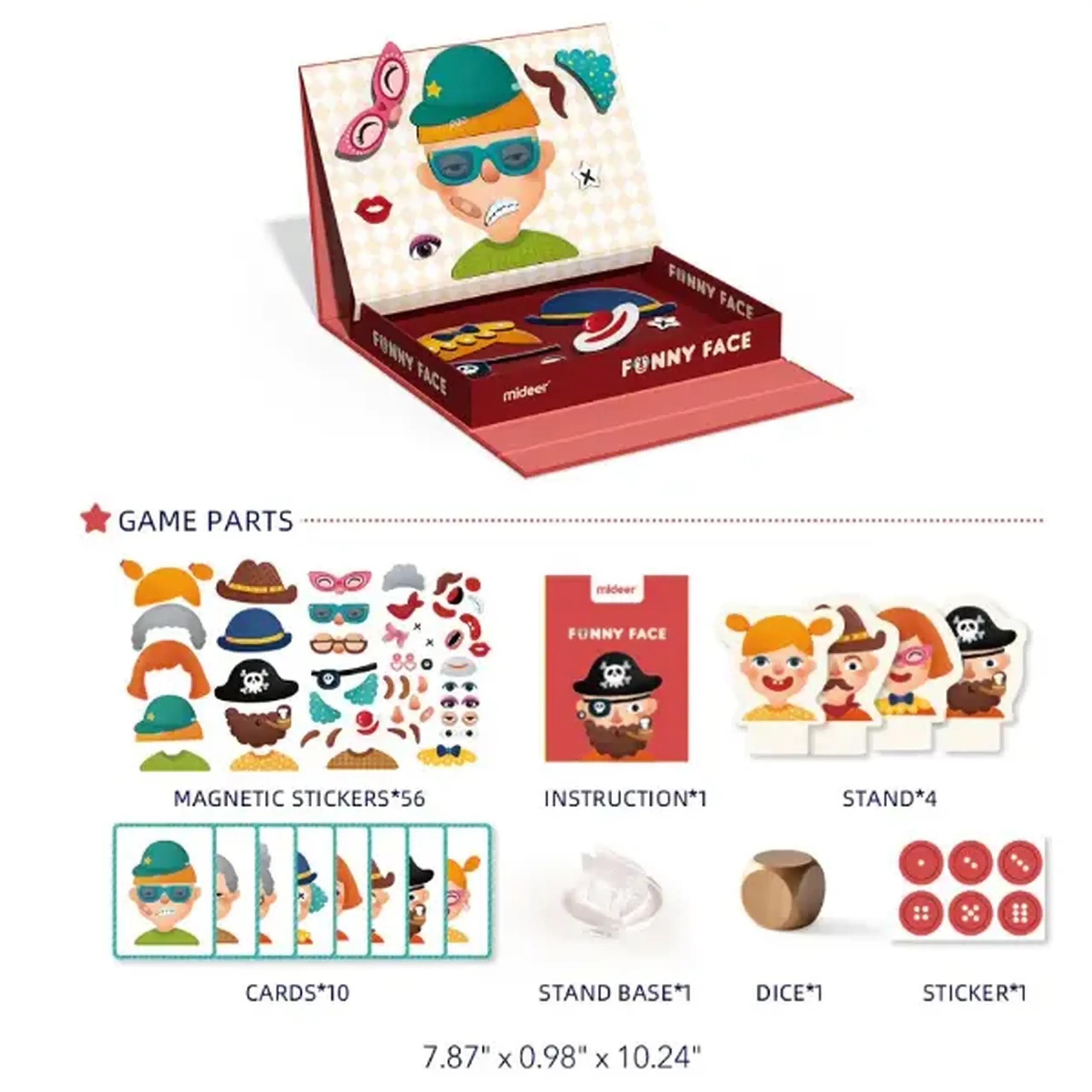 Set de joacă magnetic "Față amuzantă”