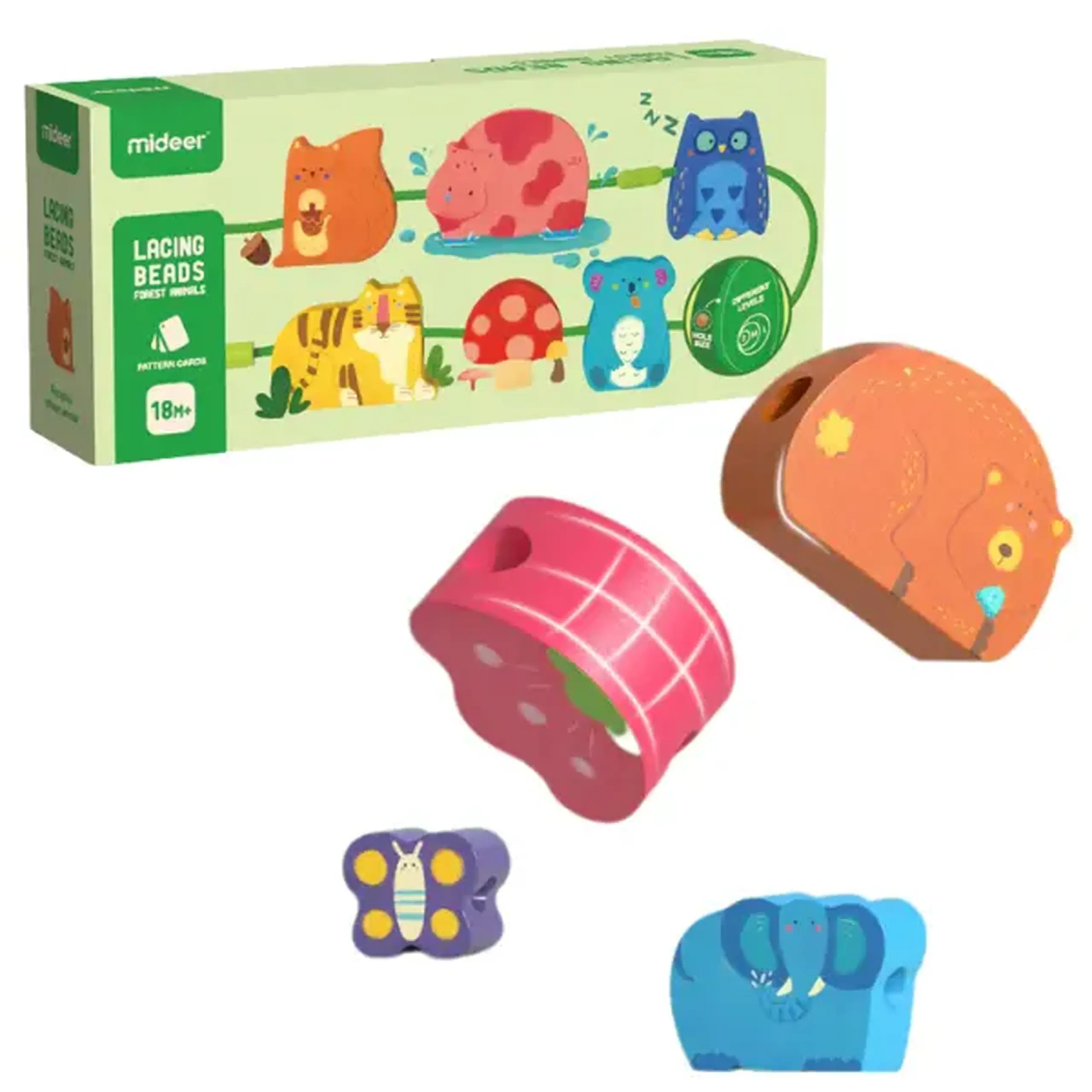 Set șirag "Animale sălbatice", 12 piese