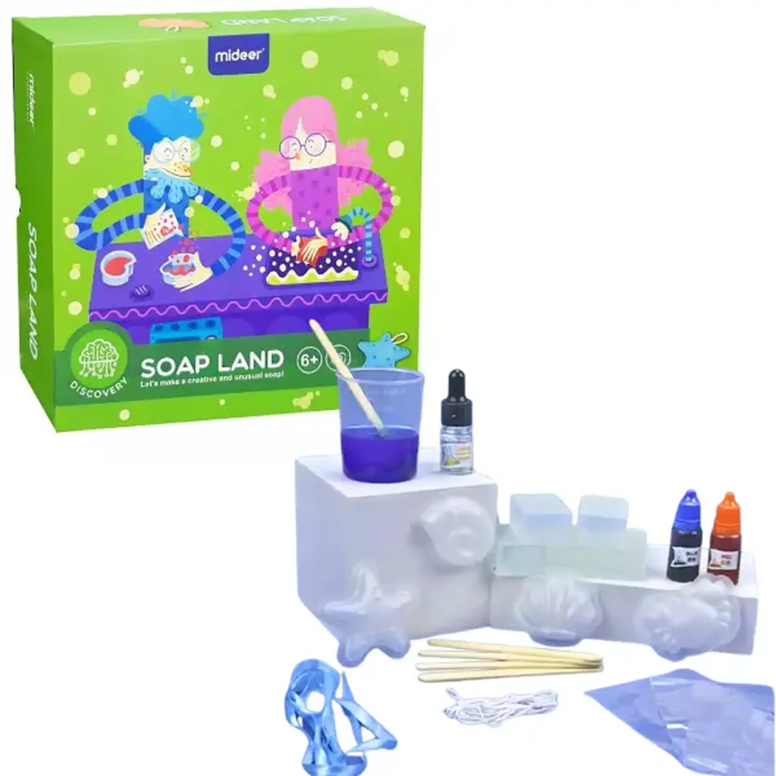 Set pentru experimente științifice „Atelier de săpun parfumat”