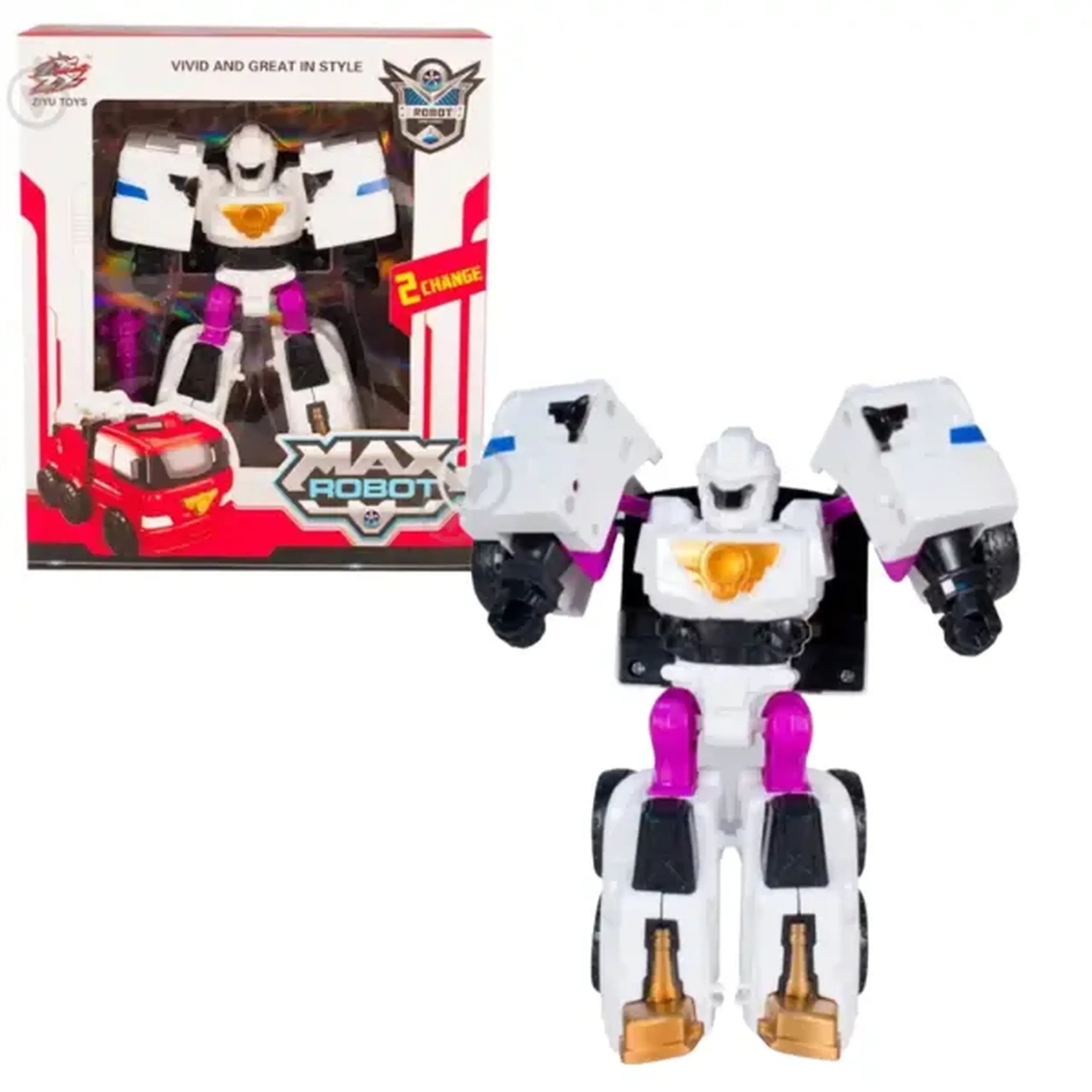Robot transformer "Tobot - Mașină pompieri", 2 modele