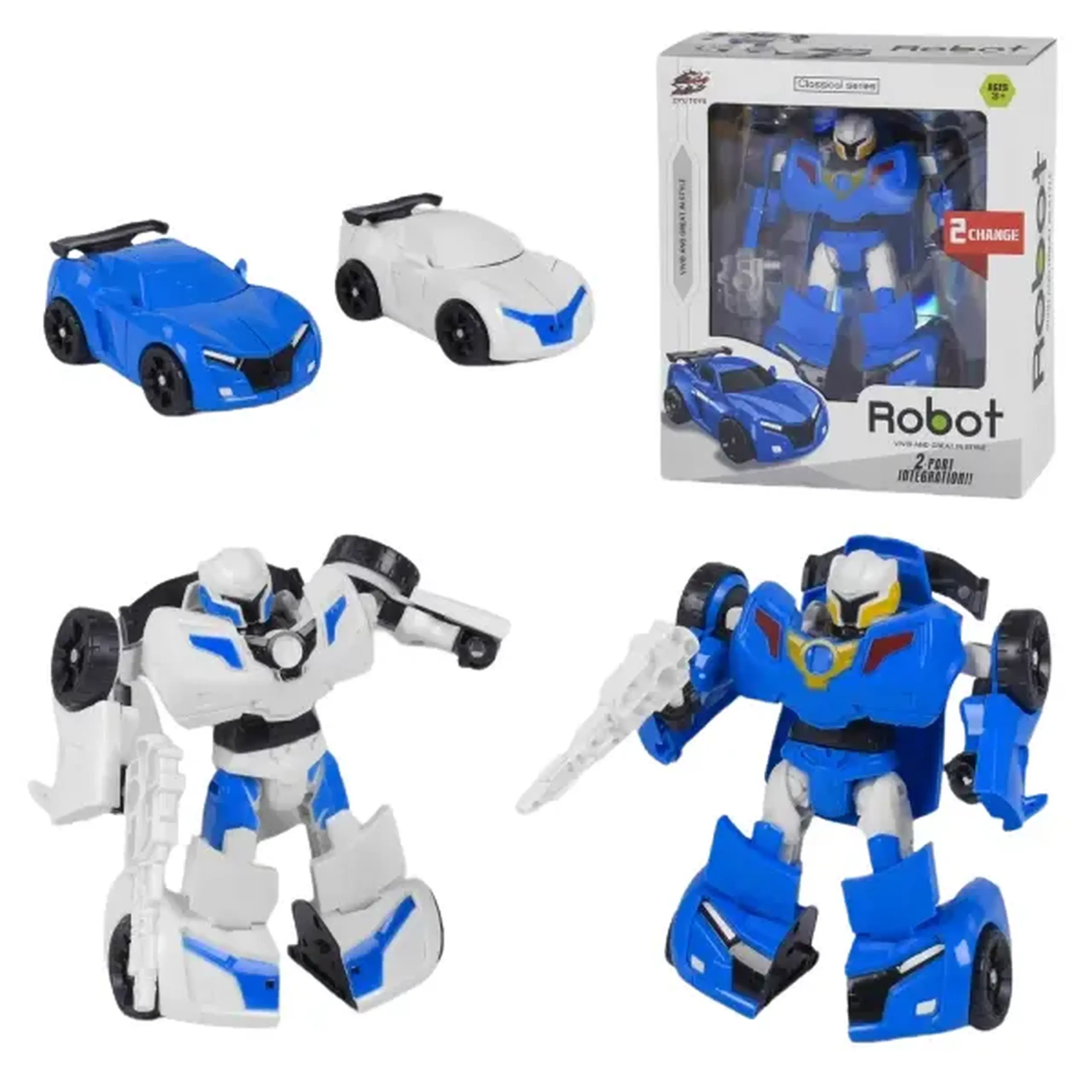 Robot transformer "Tobot - Mașină de curse", 2 modele