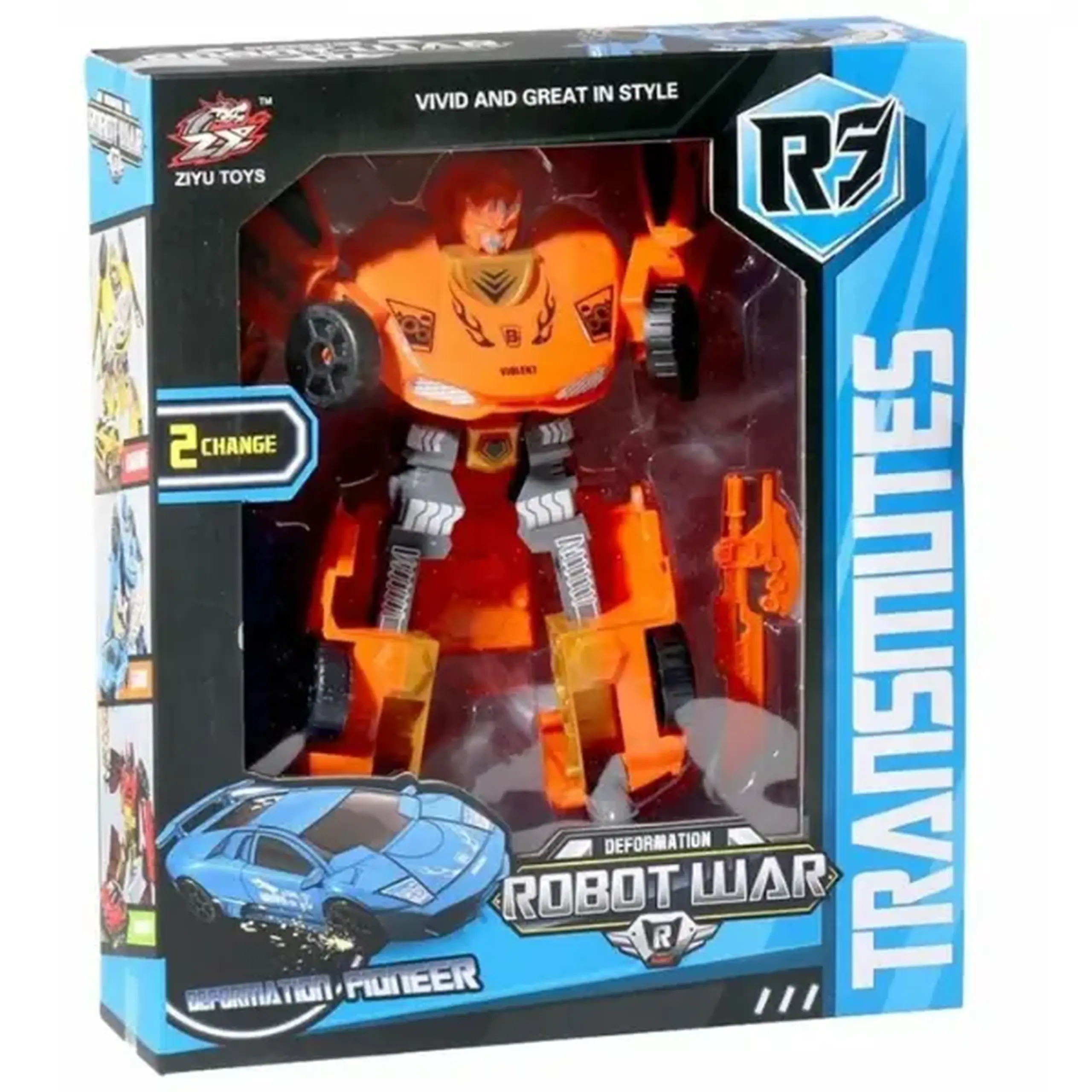 Robot transformer "Robot - Mașină sport", 2 modele