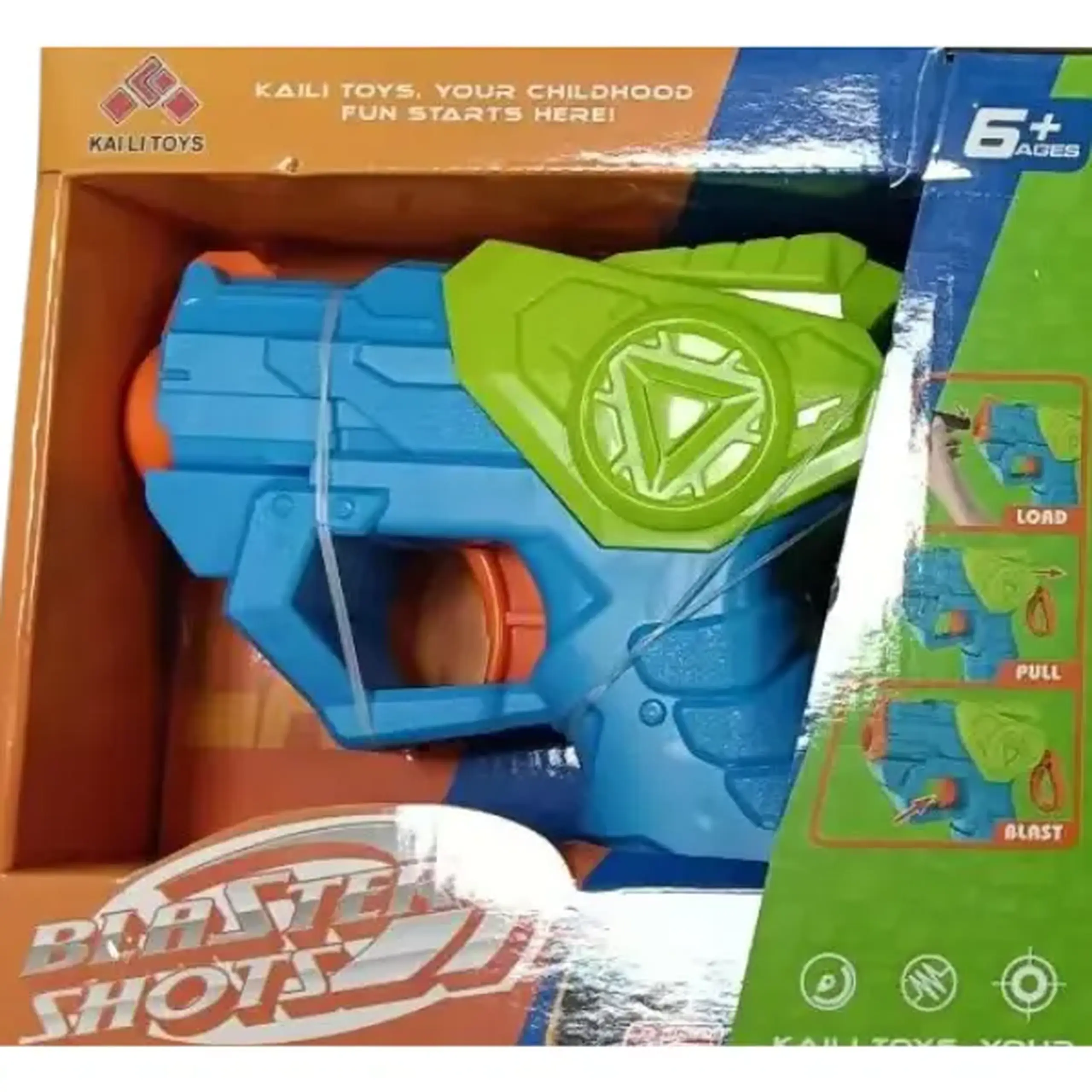 Mini-blaster cu 3 gloanțe fine, 2 culori