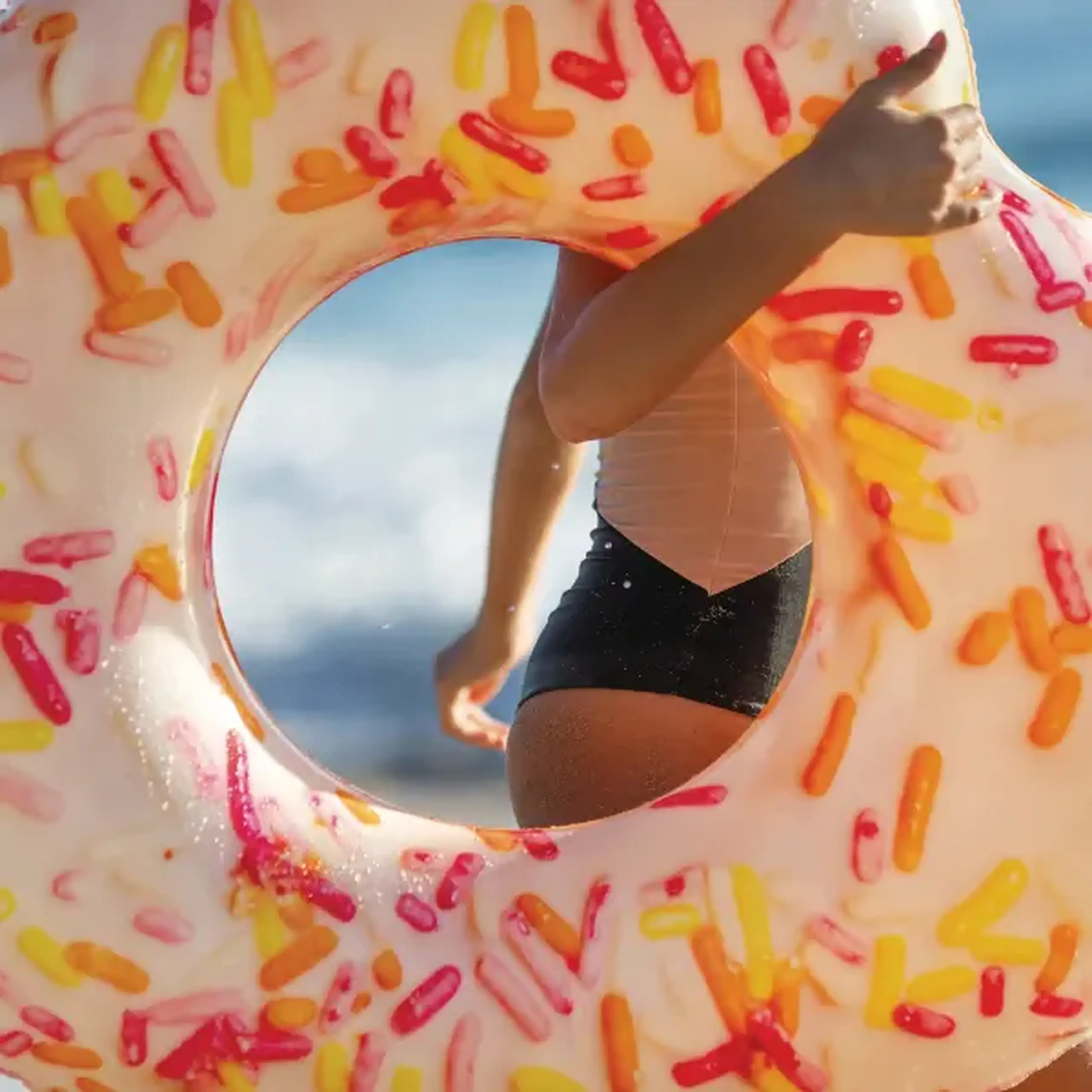 INTEX Cerc gonflabil "Donut în forma de inimă", 94x89x25 cm, pînă la 80 kg, 9+