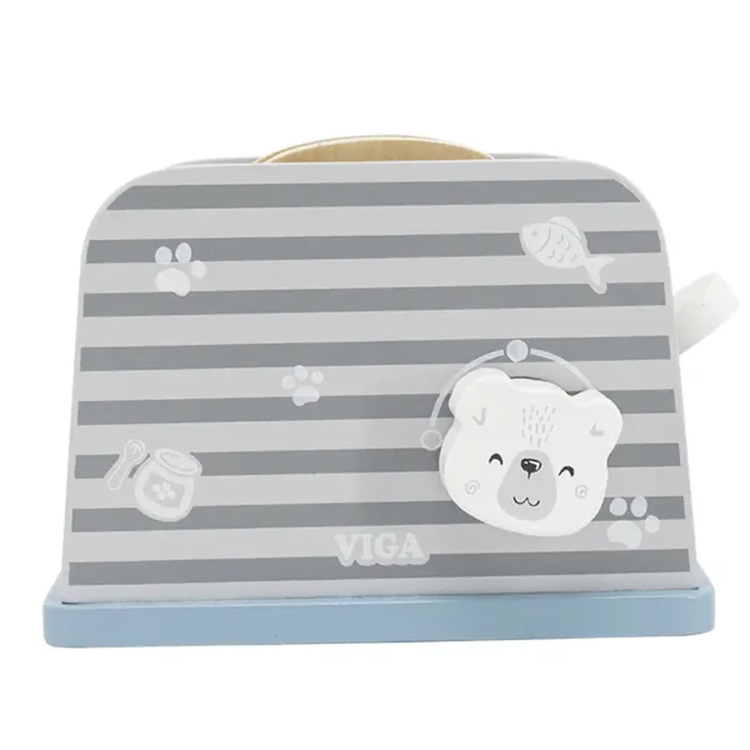 Set de joaca din lemn "Mic dejun cu toaster", 8 piese