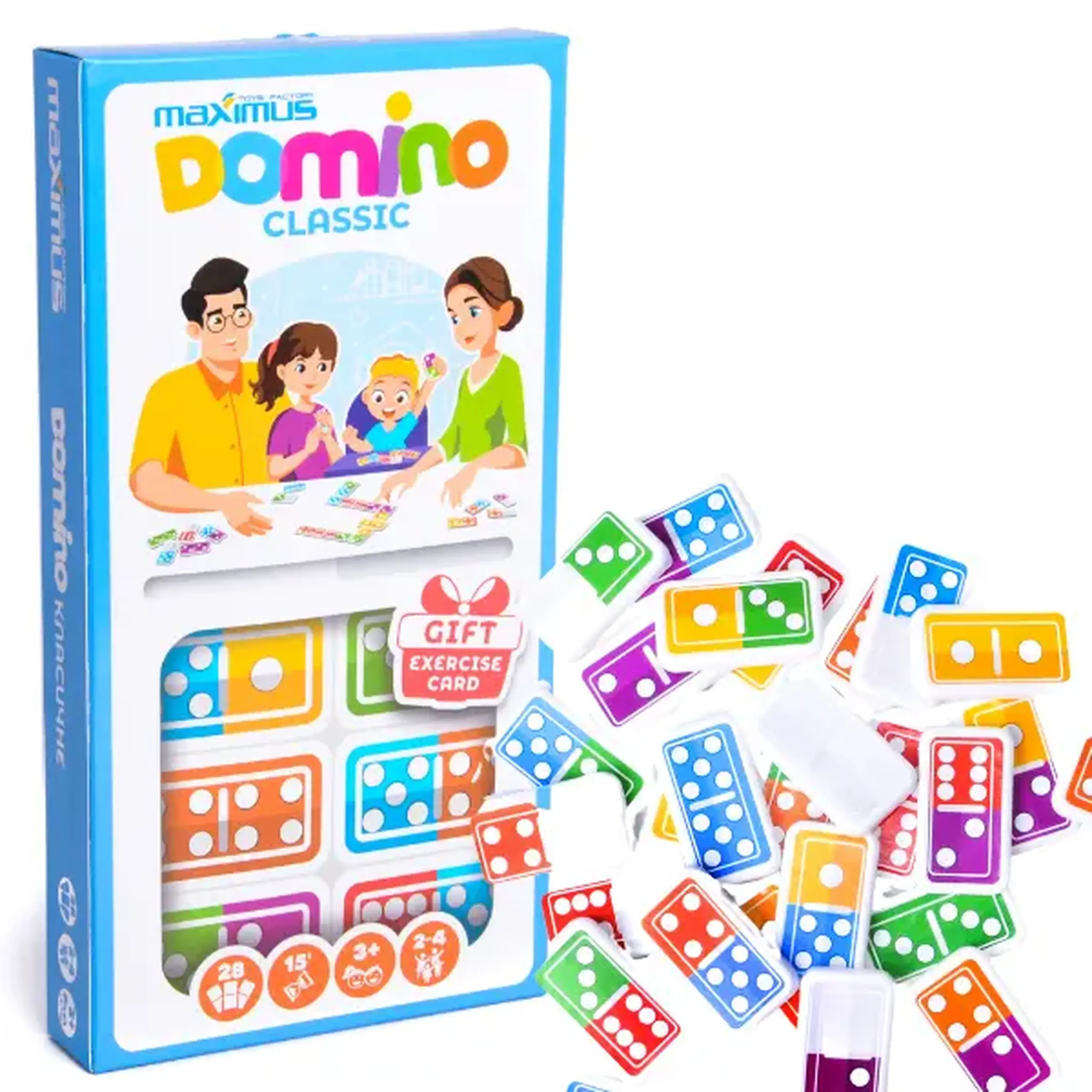 Joc de masă „Domino clasic”, 28 dominouri