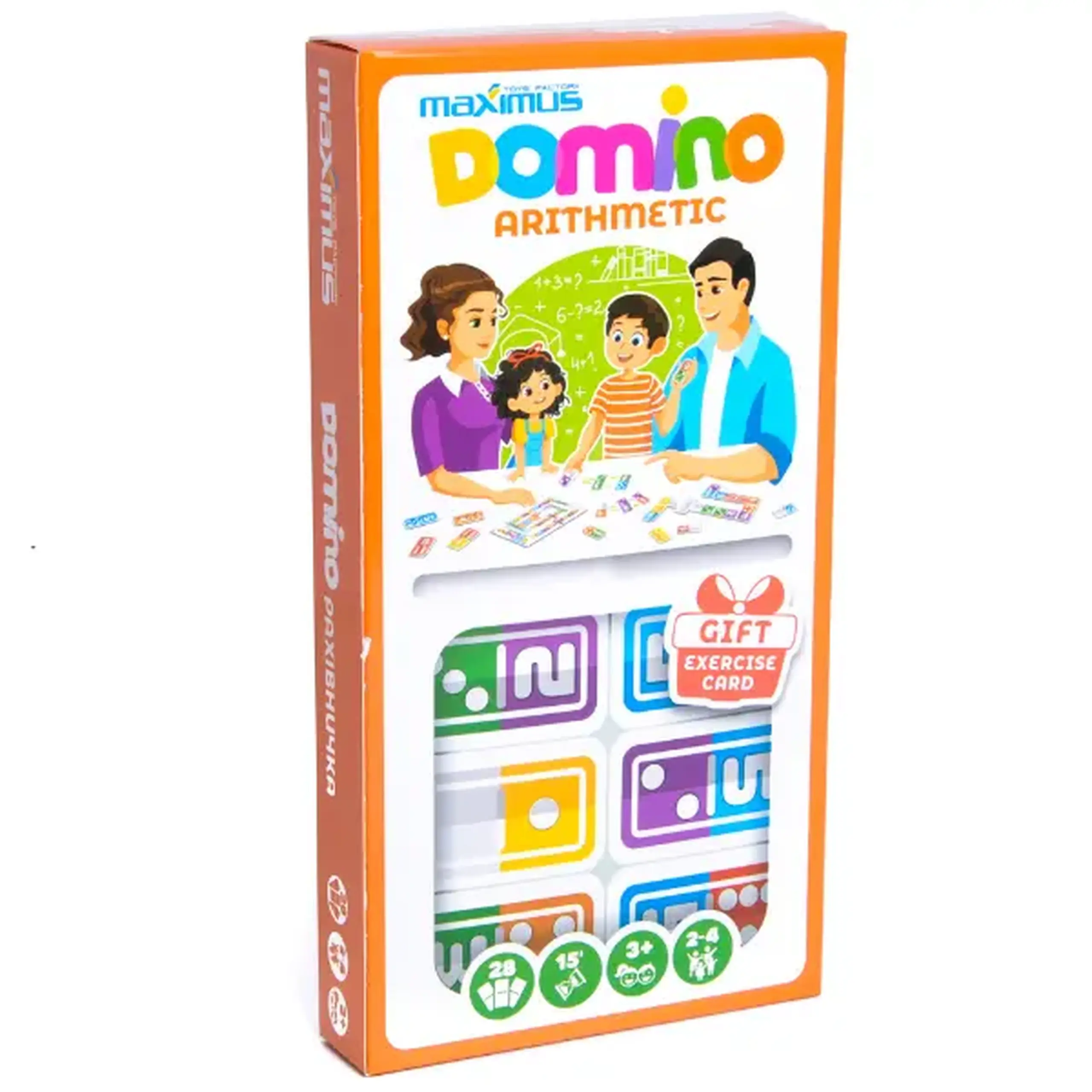 Joc de masă „Domino matematic”, 28 dominouri