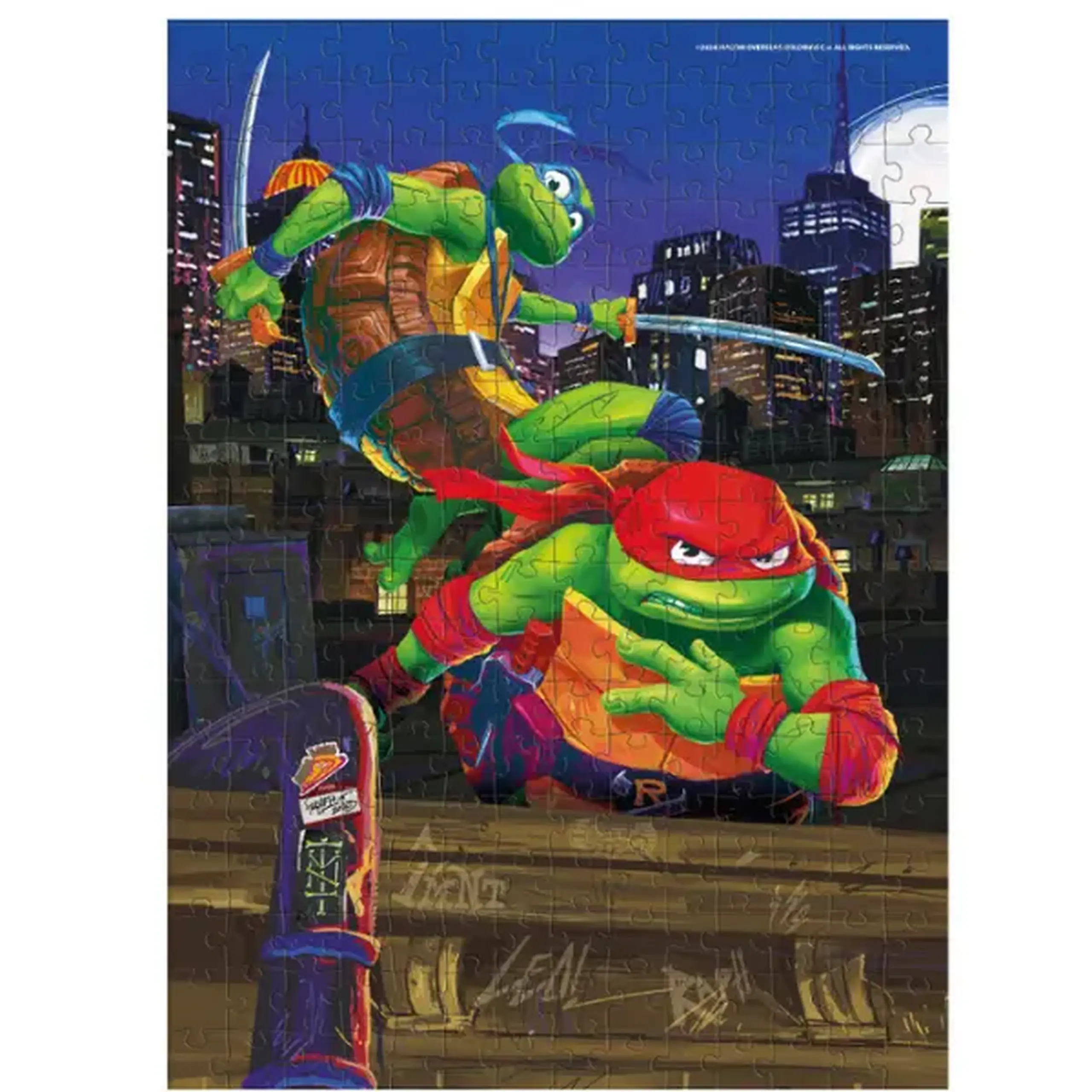 Puzzle "Leonardo și Raphael", seria Țestoasele Ninja, 250 elem.