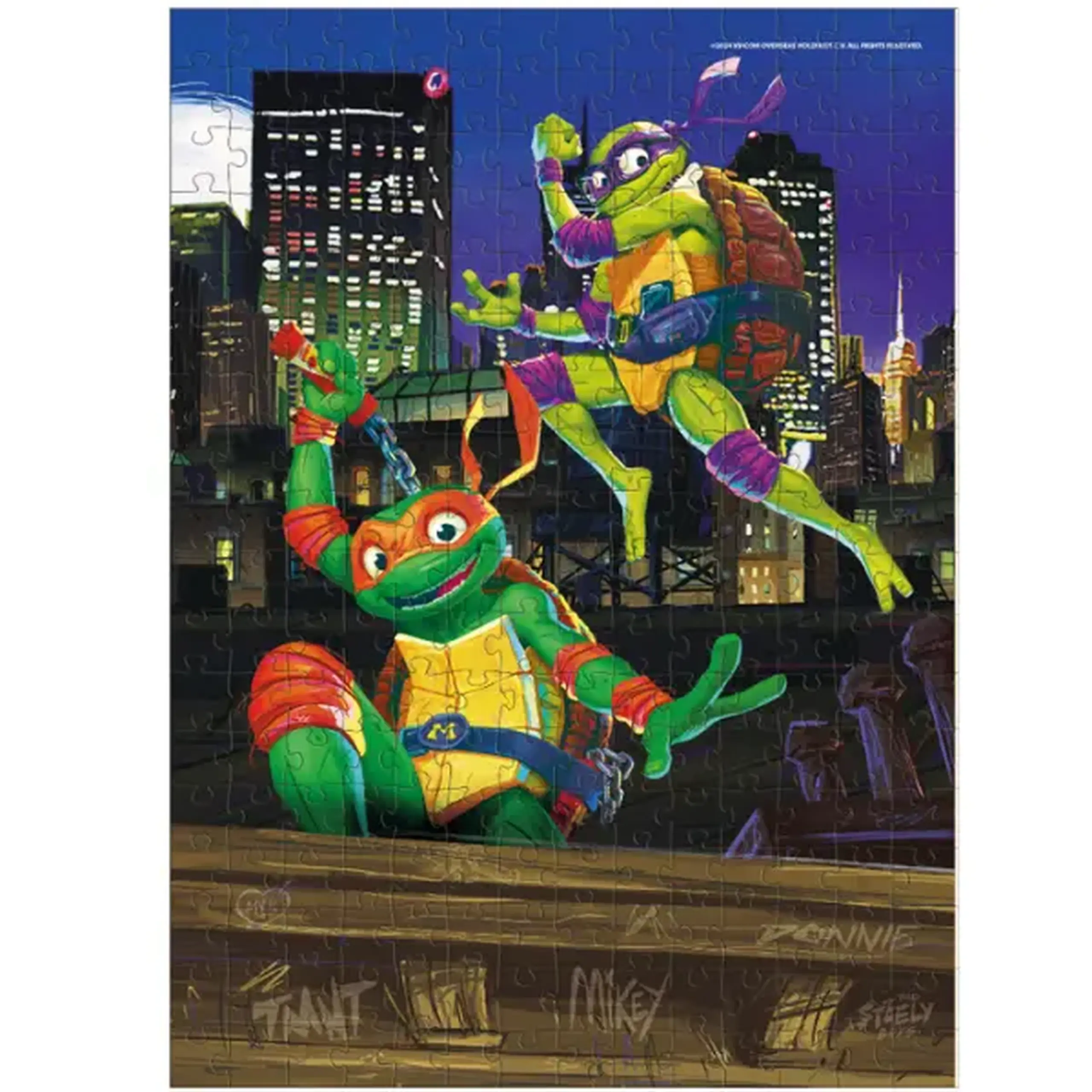 Puzzle "Donatello și Michelangelo", seria Țestoasele Ninja, 250 elem.