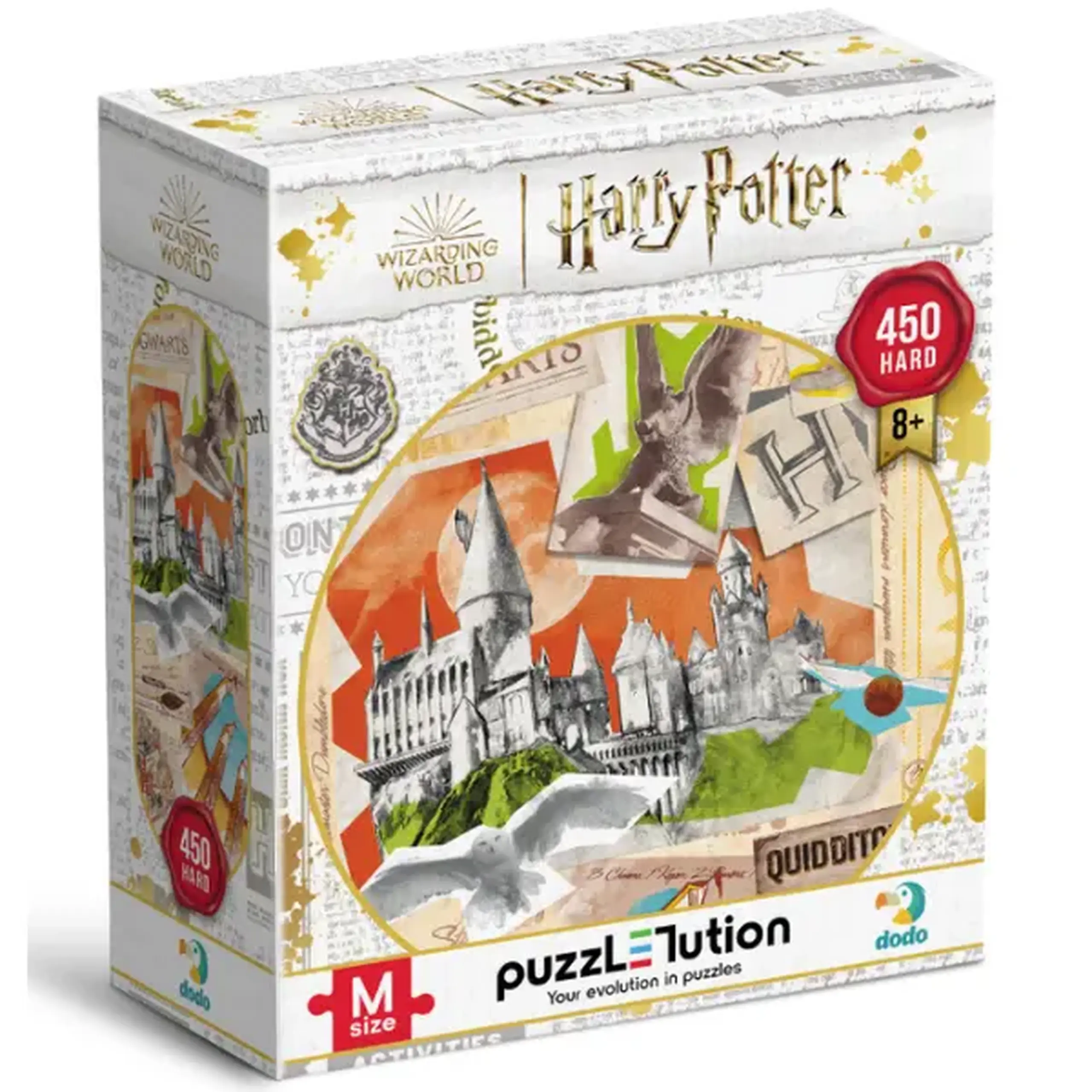 Puzzle "Școala Hogwarts și terenul de Quidditch", seria Harry Potter, 450 elem.