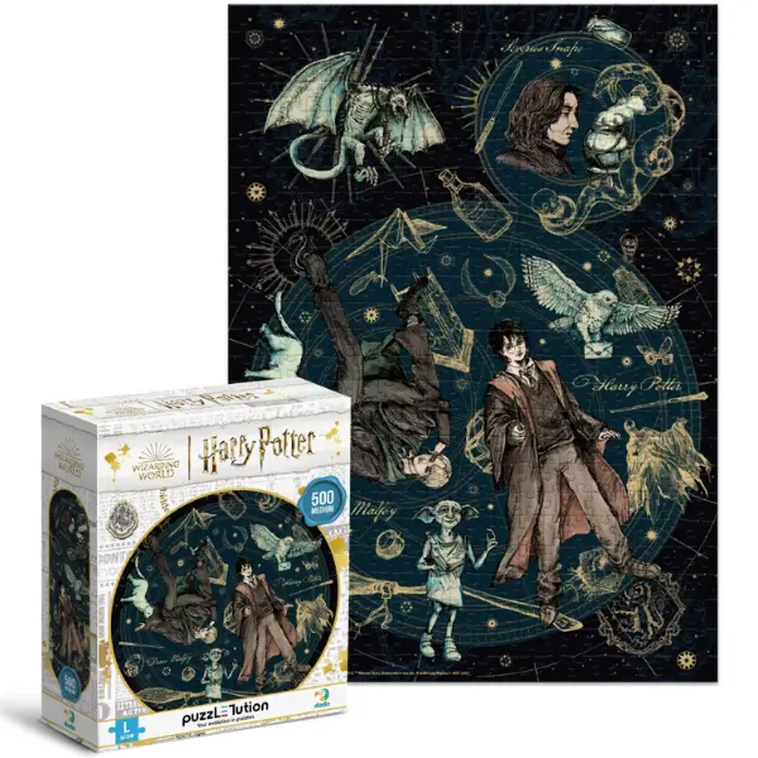 Puzzle "Dedicat. Legendar. Mândru", seria Harry Potter, 500 elem.