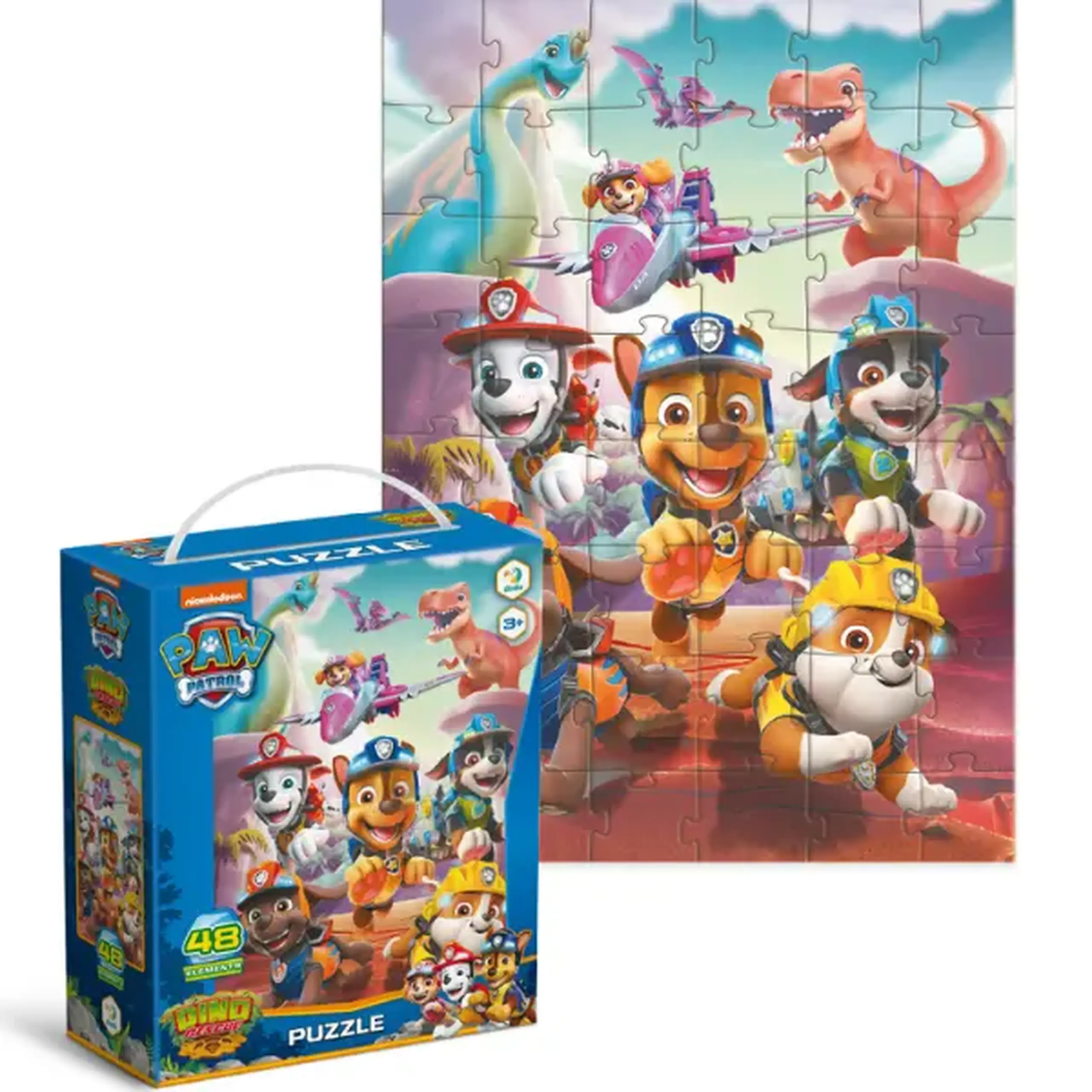 Puzzle "Salvarea dinozaurului", seria Patrula cățelușilor, 48 elem.