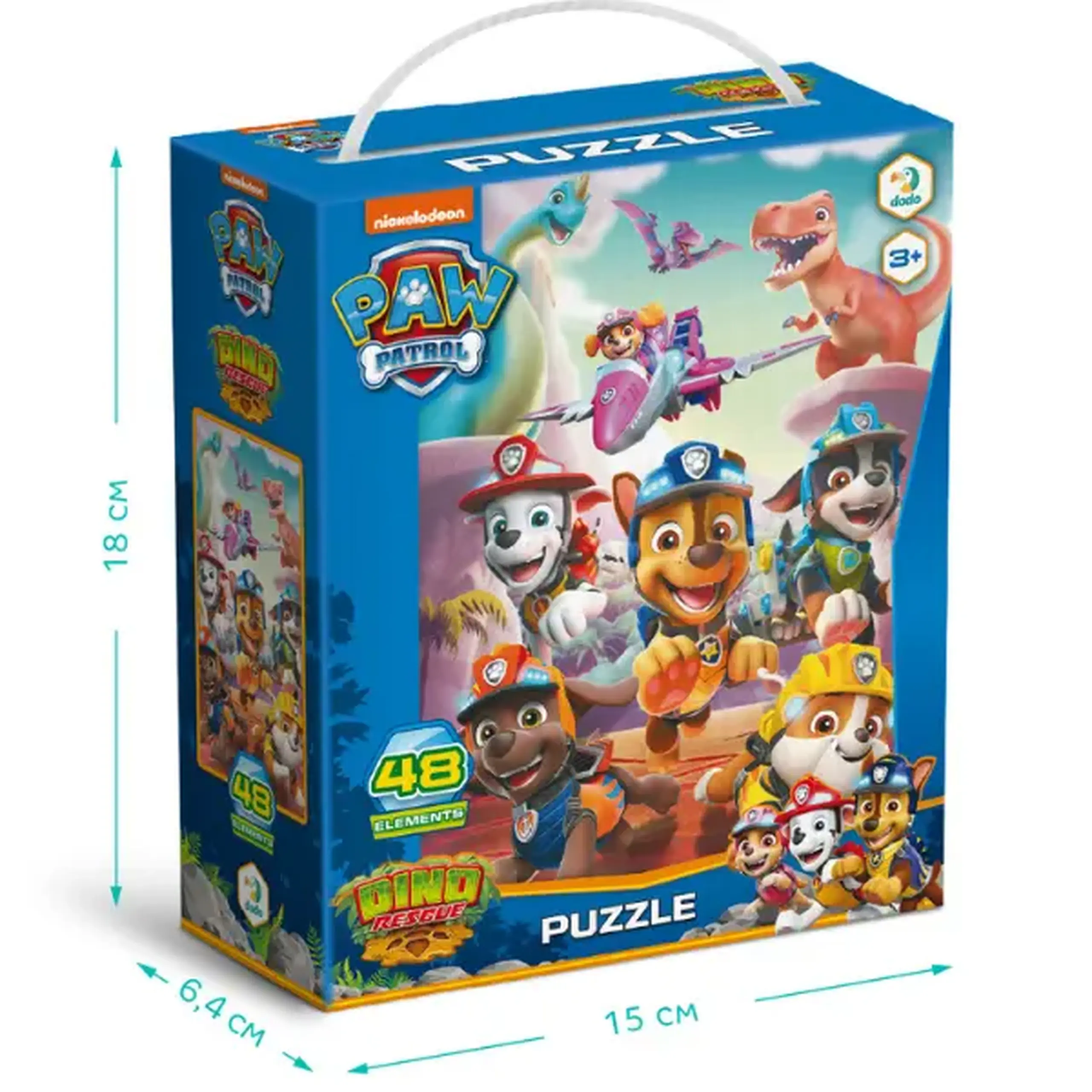 Puzzle "Salvarea dinozaurului", seria Patrula cățelușilor, 48 elem.