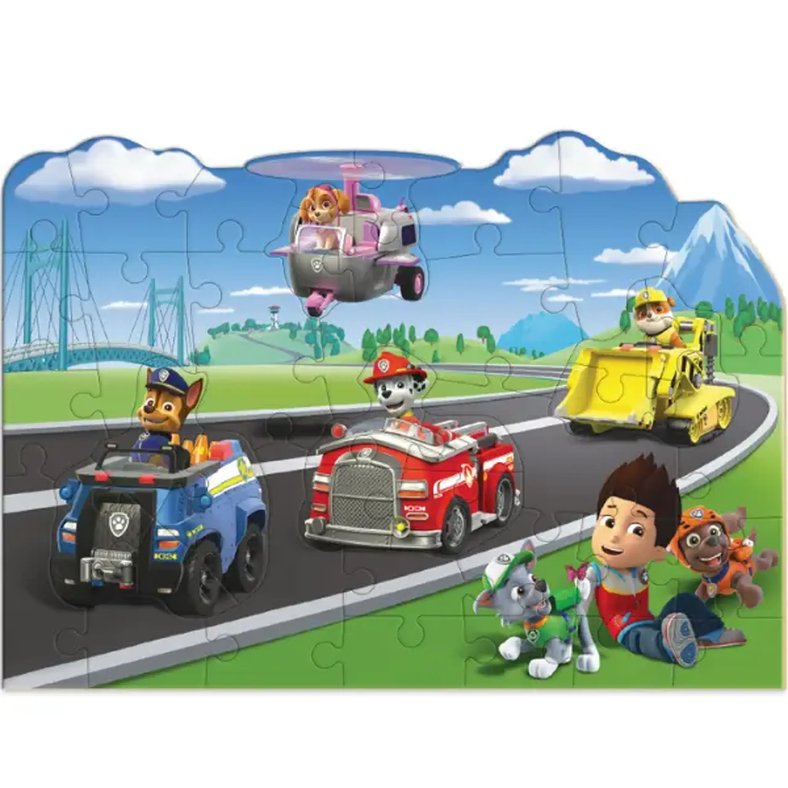 Puzzle mare de podea, seria Patrula cățelușilor, 40 elem.