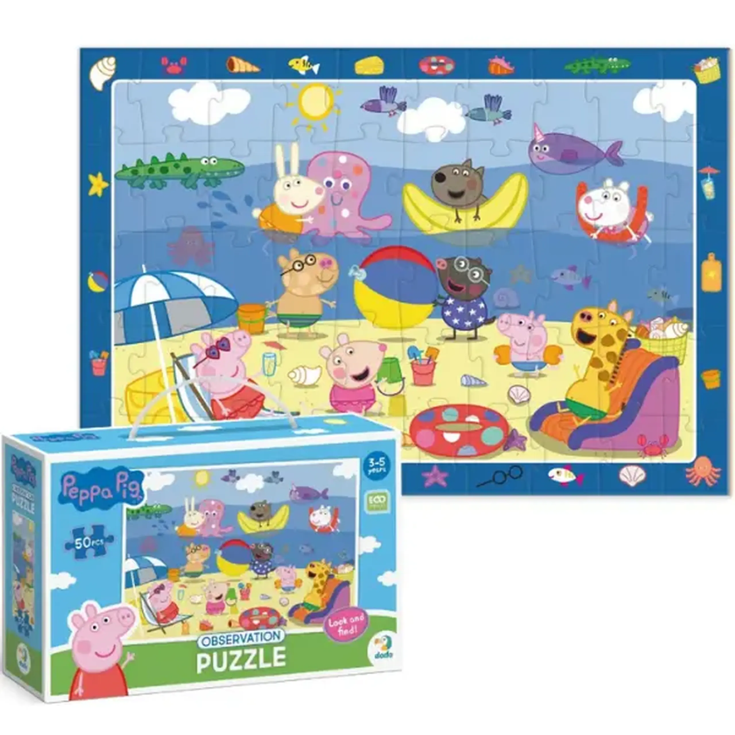 Puzzle "Vacanța de vară", seria Peppa Pig, 50 elem.
