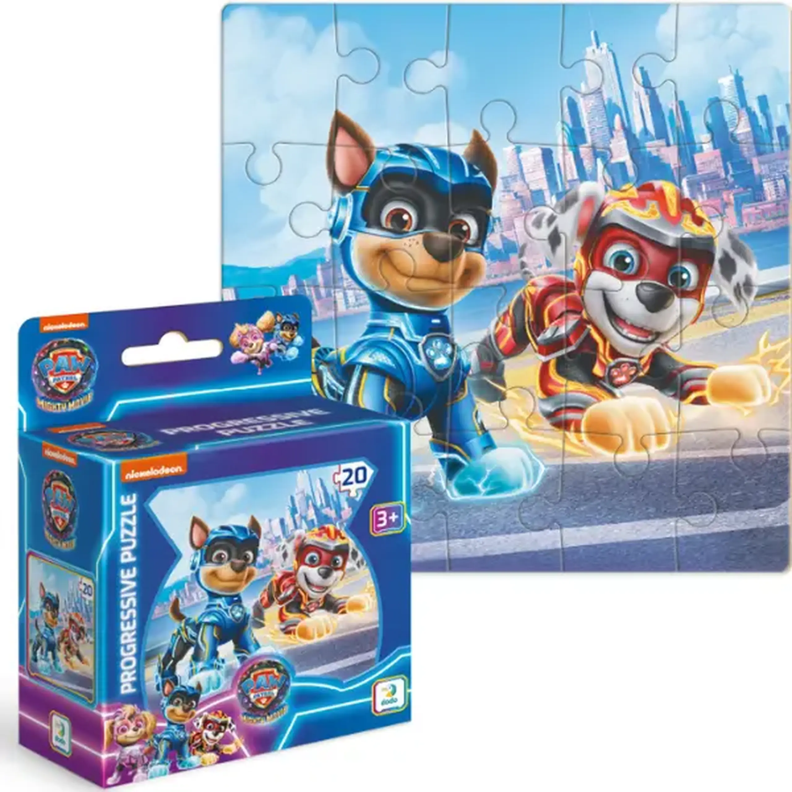 Puzzle "Chase și Marshal", seria Patrula cățelușilor, 20 elem.
