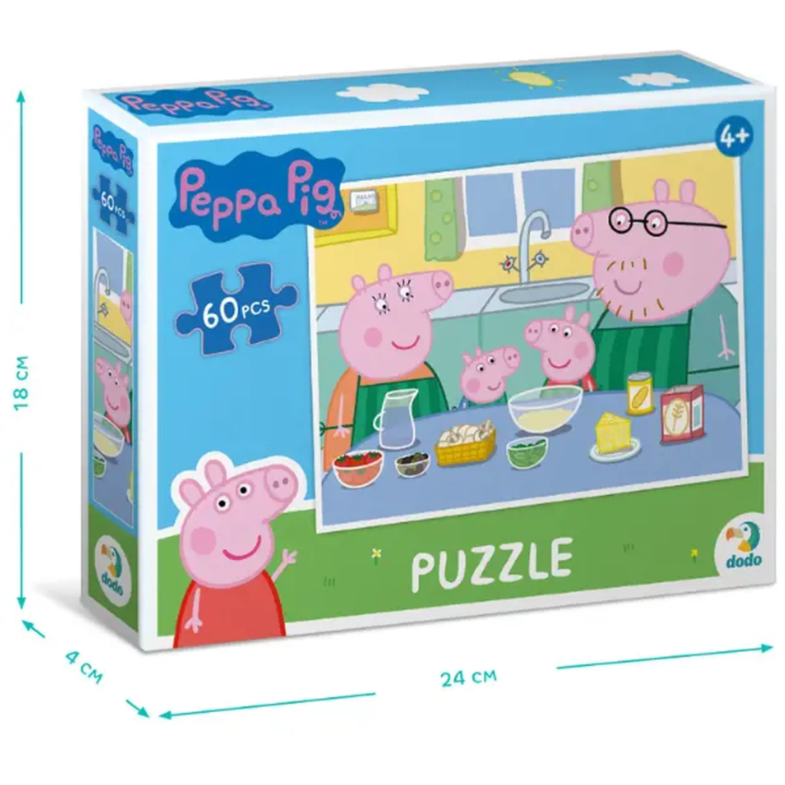 Puzzle "Gătim împreună", seria Peppa Pig, 60 elem.