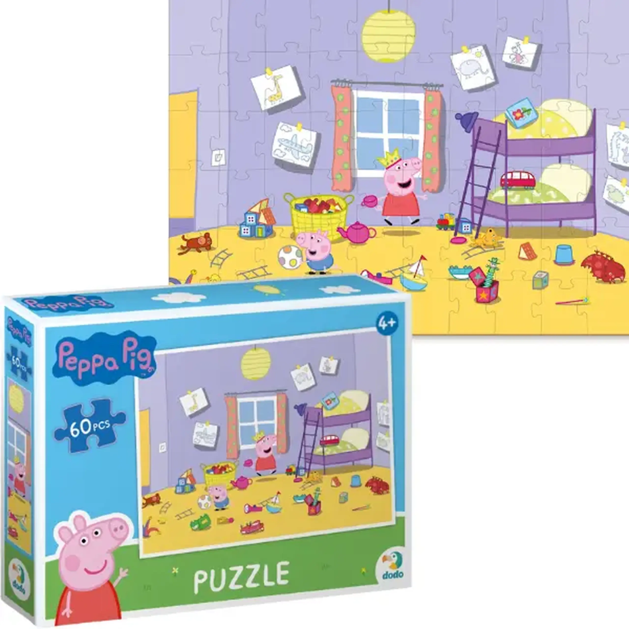 Puzzle "Curățenie distractivă", seria Peppa Pig, 60 elem.