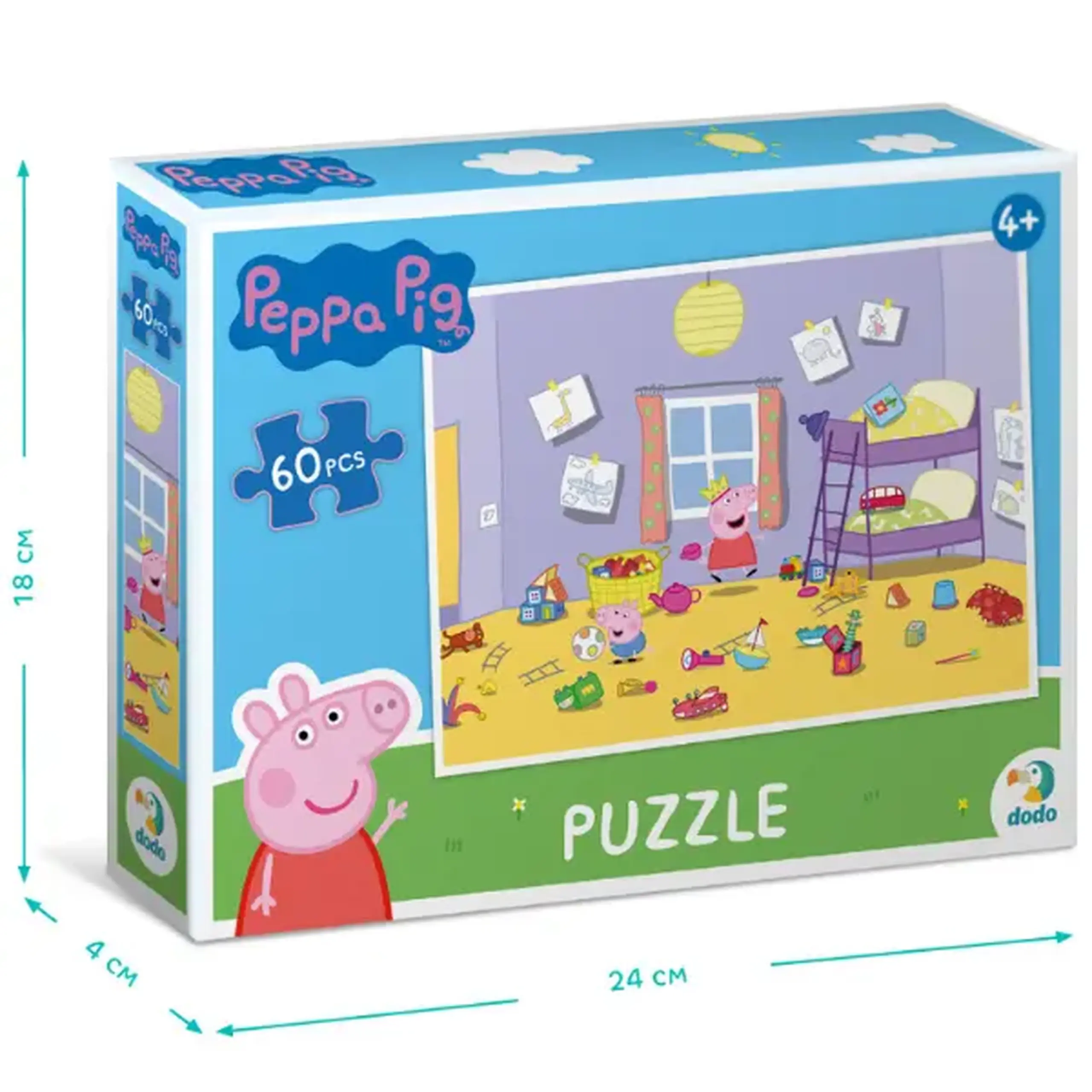 Puzzle "Curățenie distractivă", seria Peppa Pig, 60 elem.
